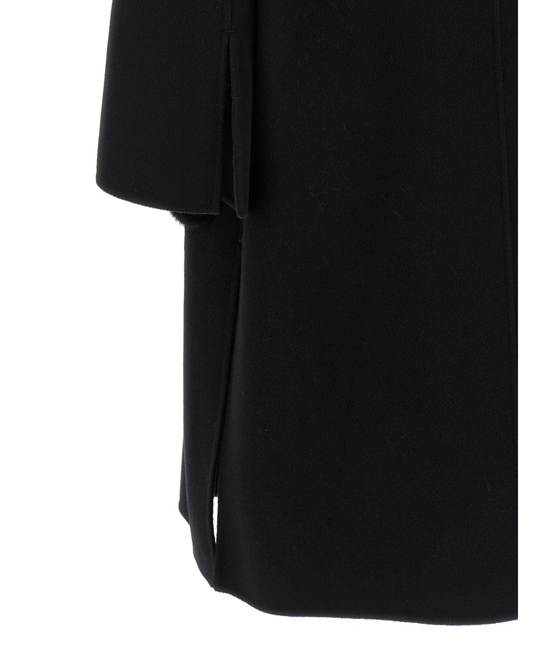 FENDI Черное шерстяное пальто, фото 4