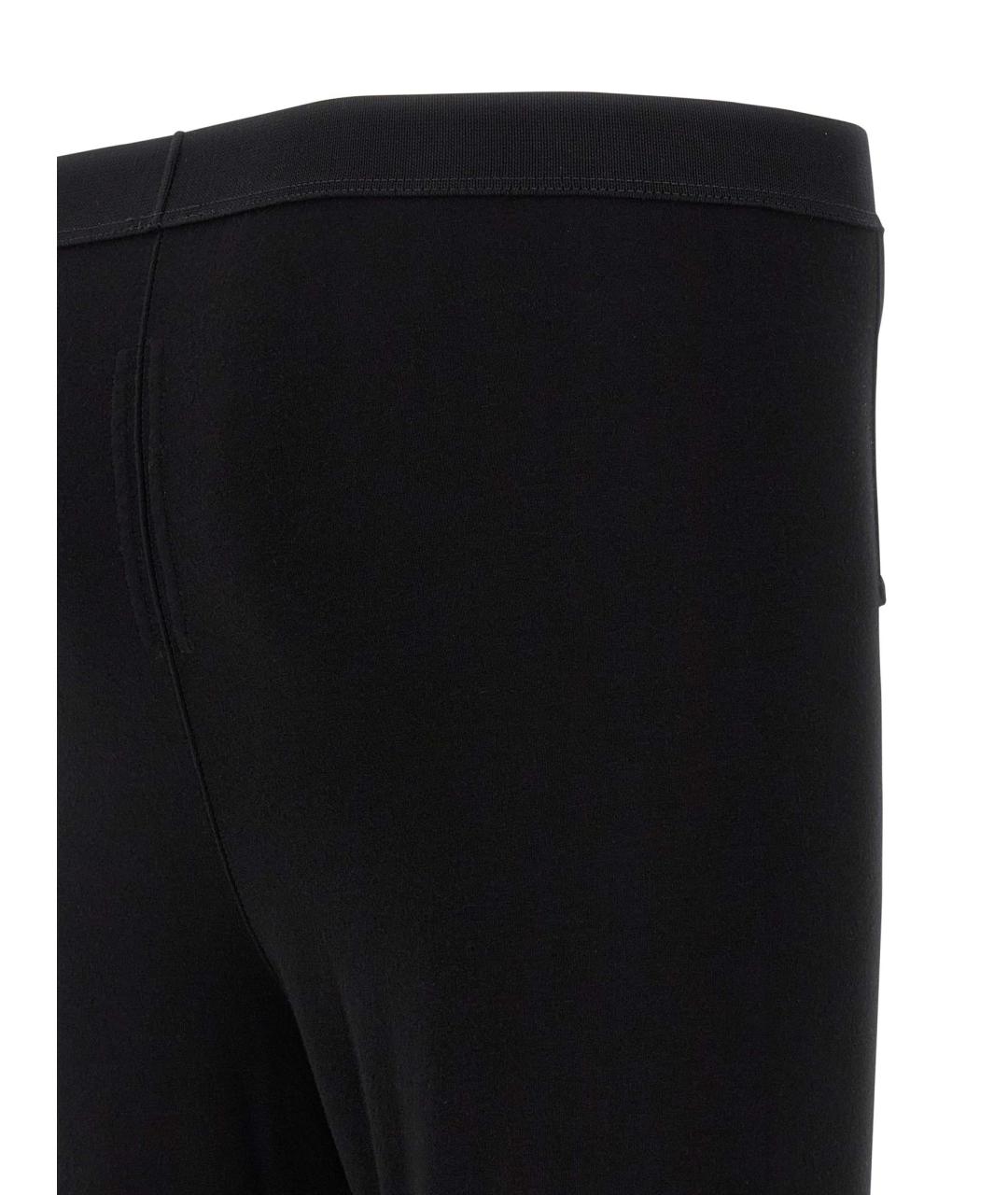RICK OWENS Черные вискозные повседневные брюки, фото 4