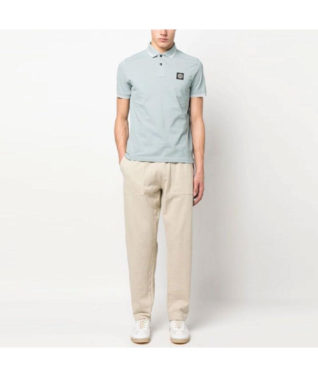 STONE ISLAND Бежевые повседневные брюки, фото 3