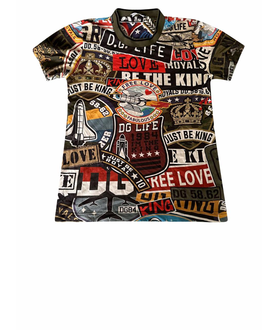 DOLCE&GABBANA Мульти футболка, фото 1