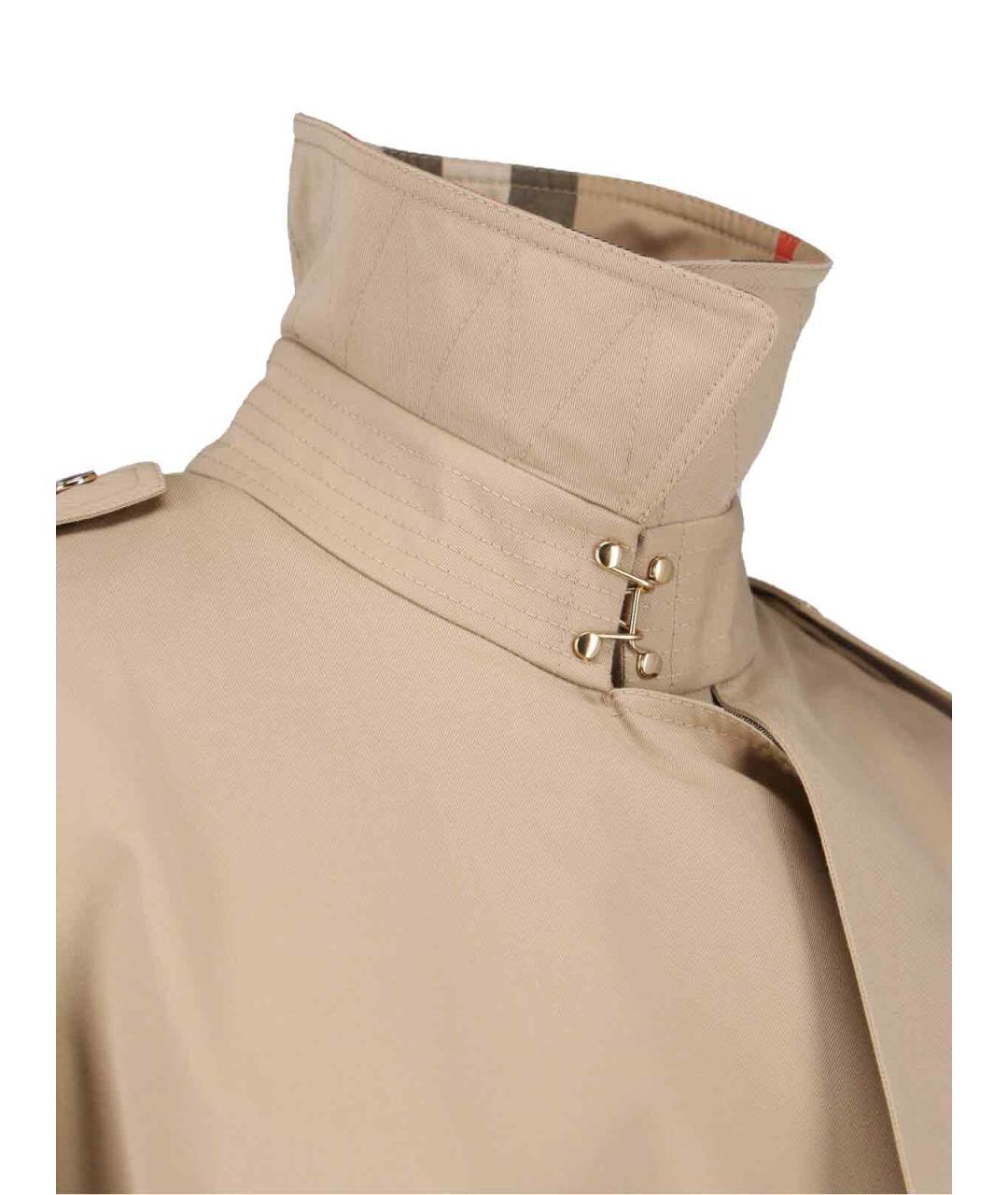 BURBERRY Бежевая хлопковая куртка, фото 5
