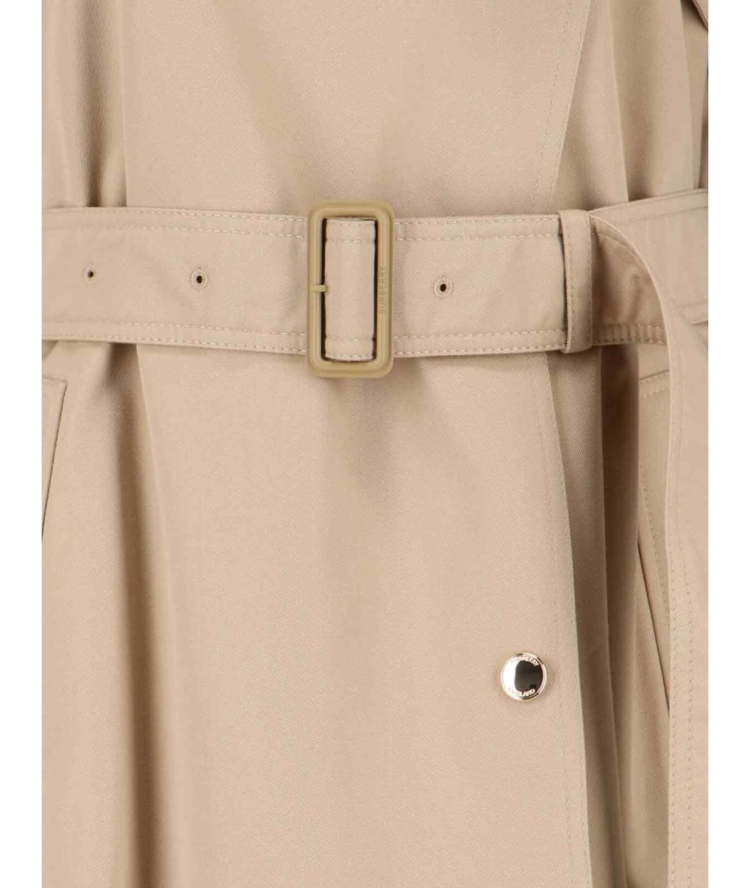 BURBERRY Бежевая хлопковая куртка, фото 4
