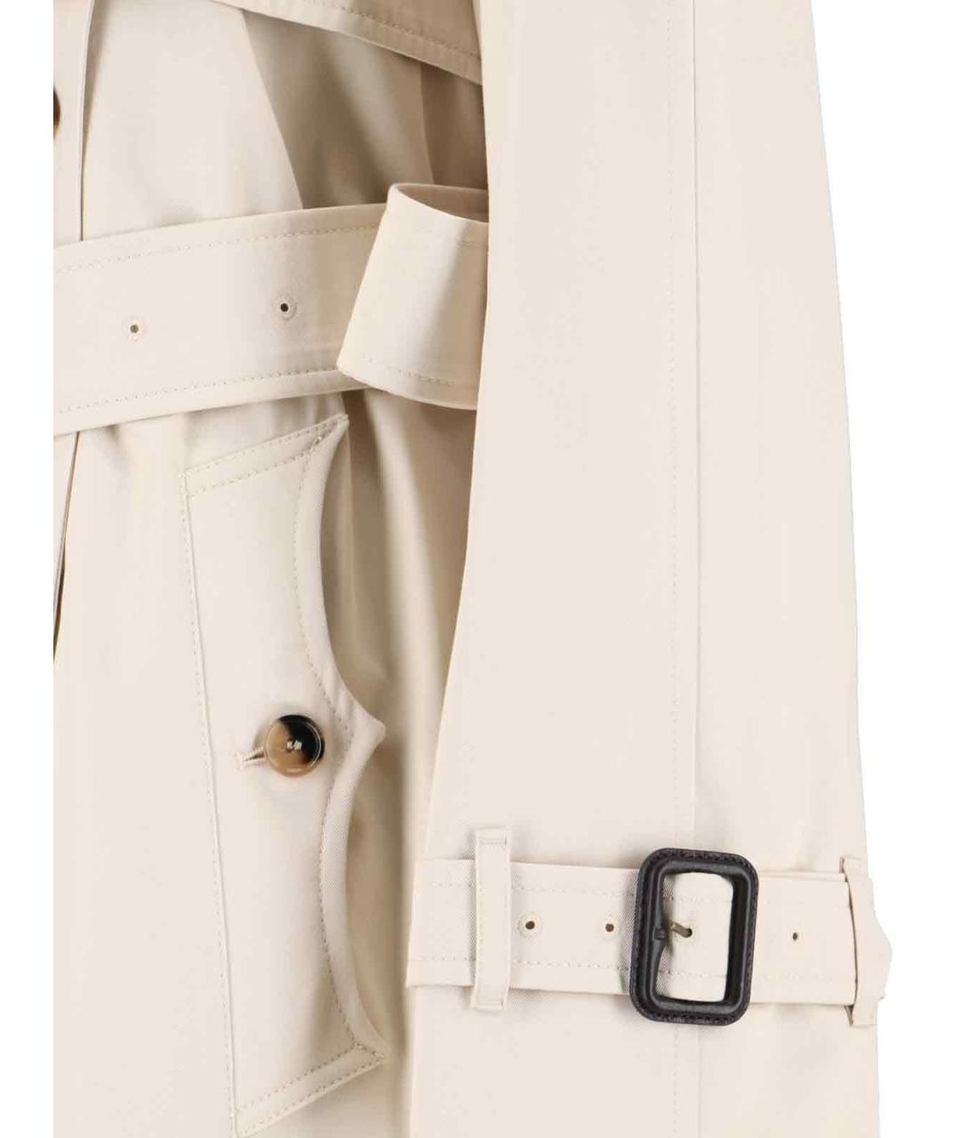 BURBERRY Белая хлопковая куртка, фото 3