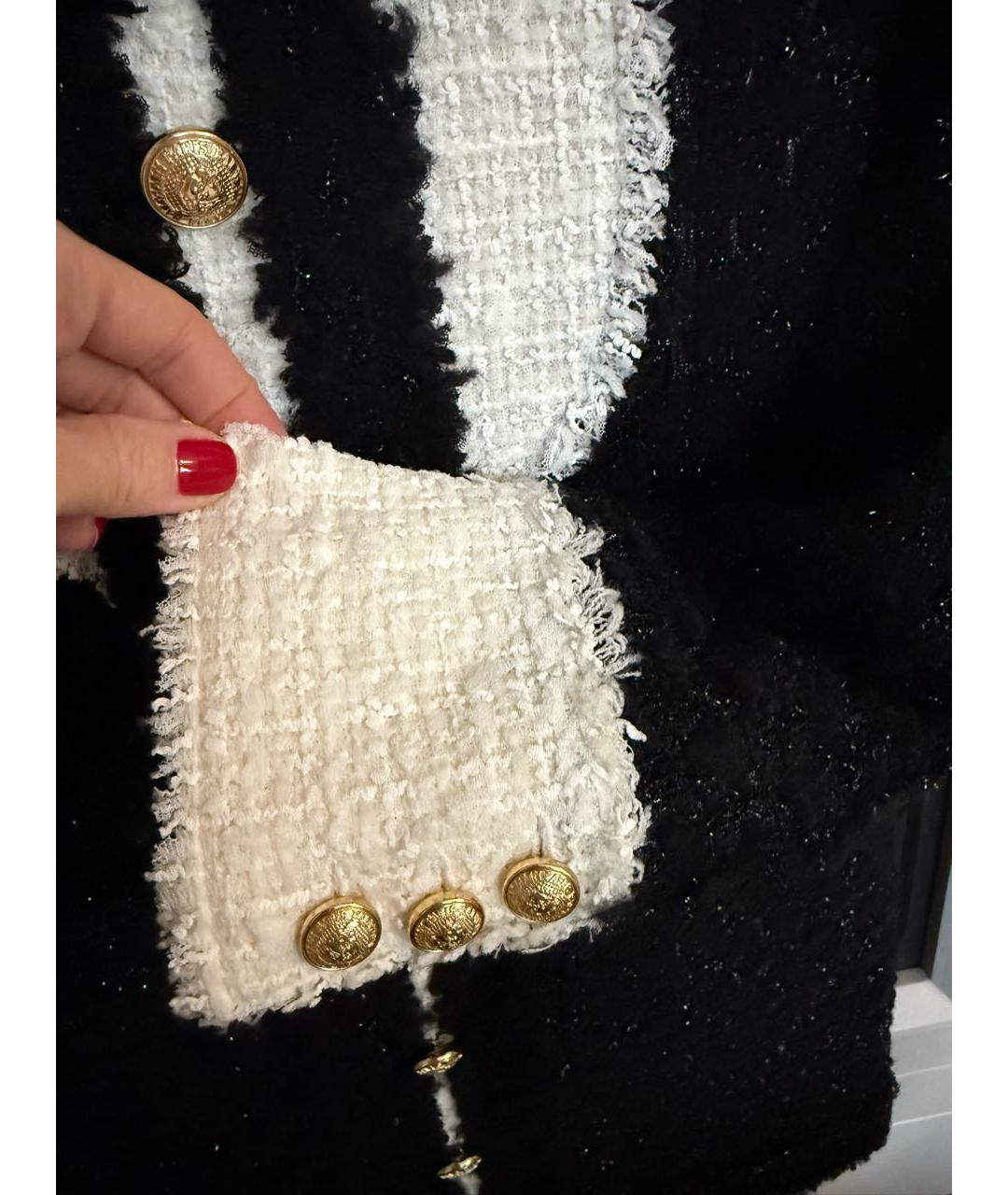 BALMAIN Черное твидовое коктейльное платье, фото 6