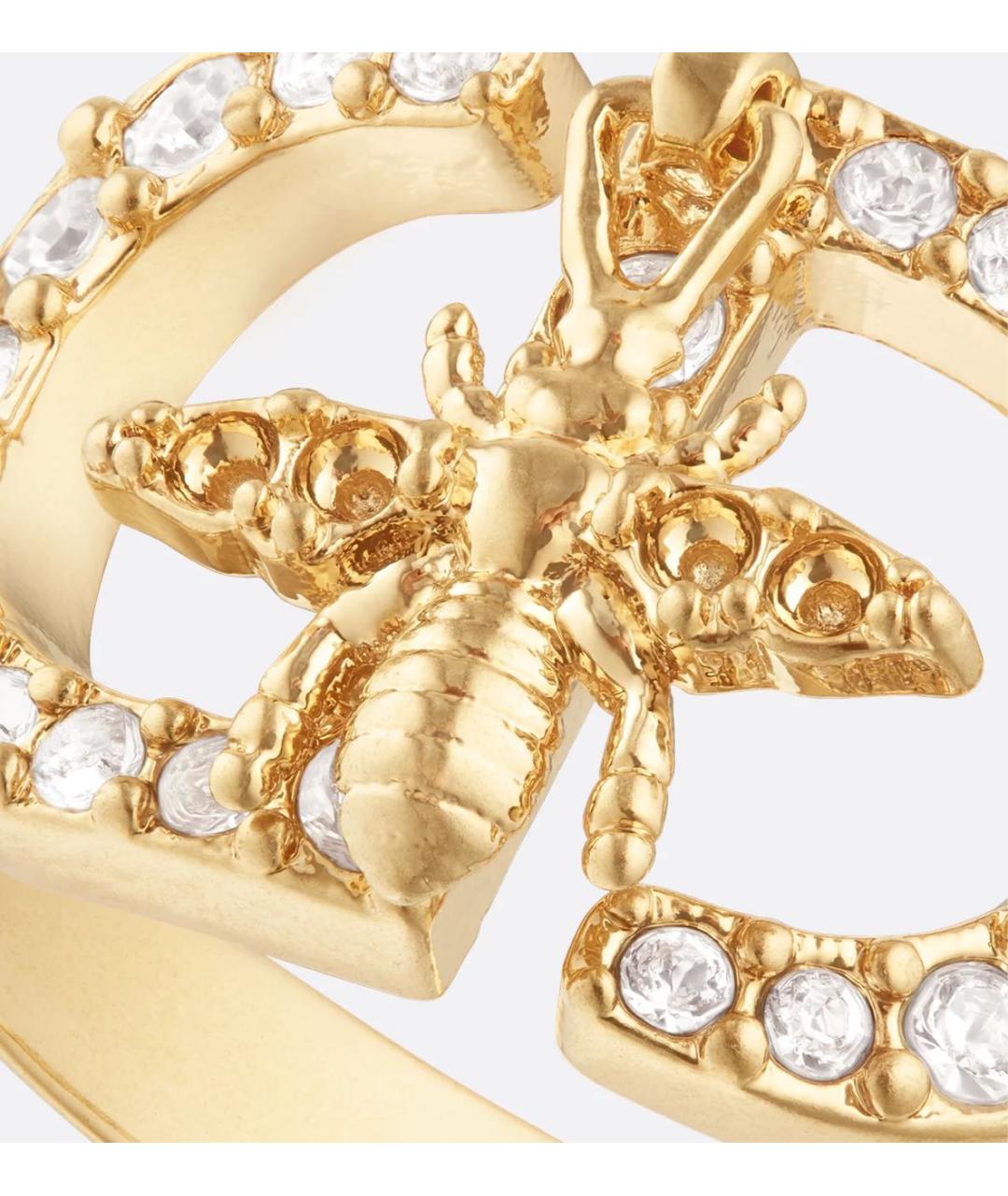 CHRISTIAN DIOR Золотое металлическое кольцо, фото 5
