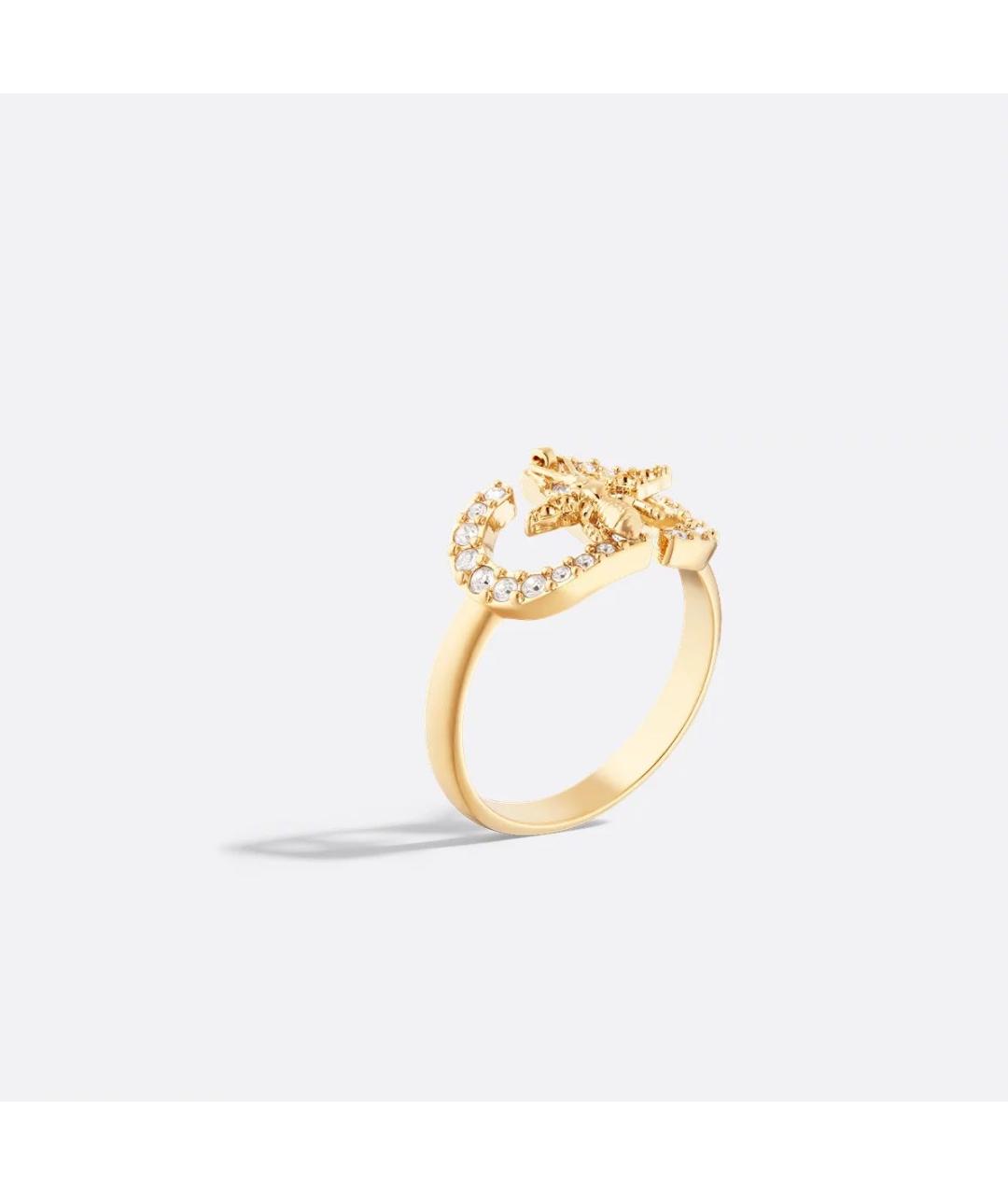 CHRISTIAN DIOR Золотое металлическое кольцо, фото 2