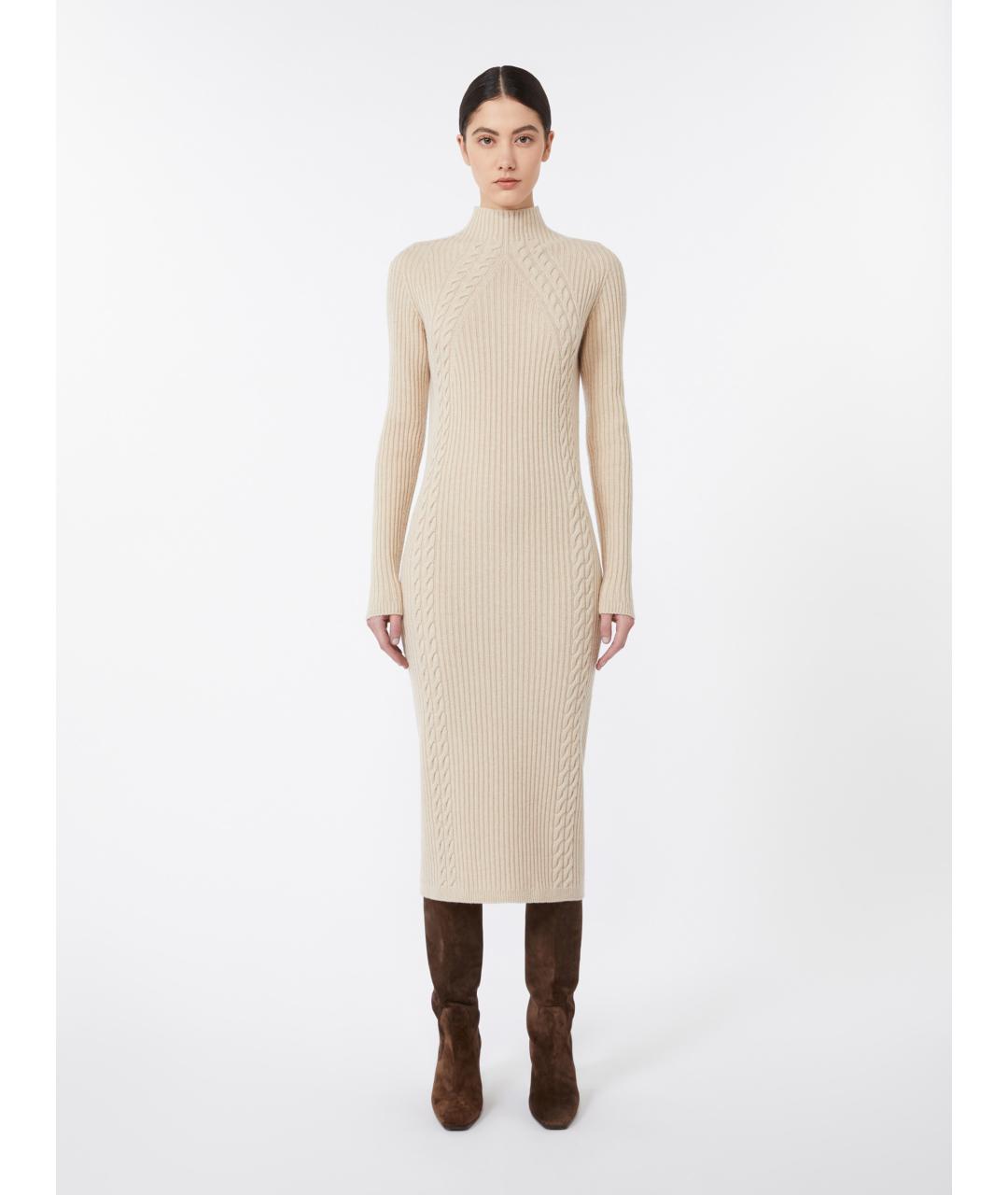 MAX MARA Бежевое платье, фото 3