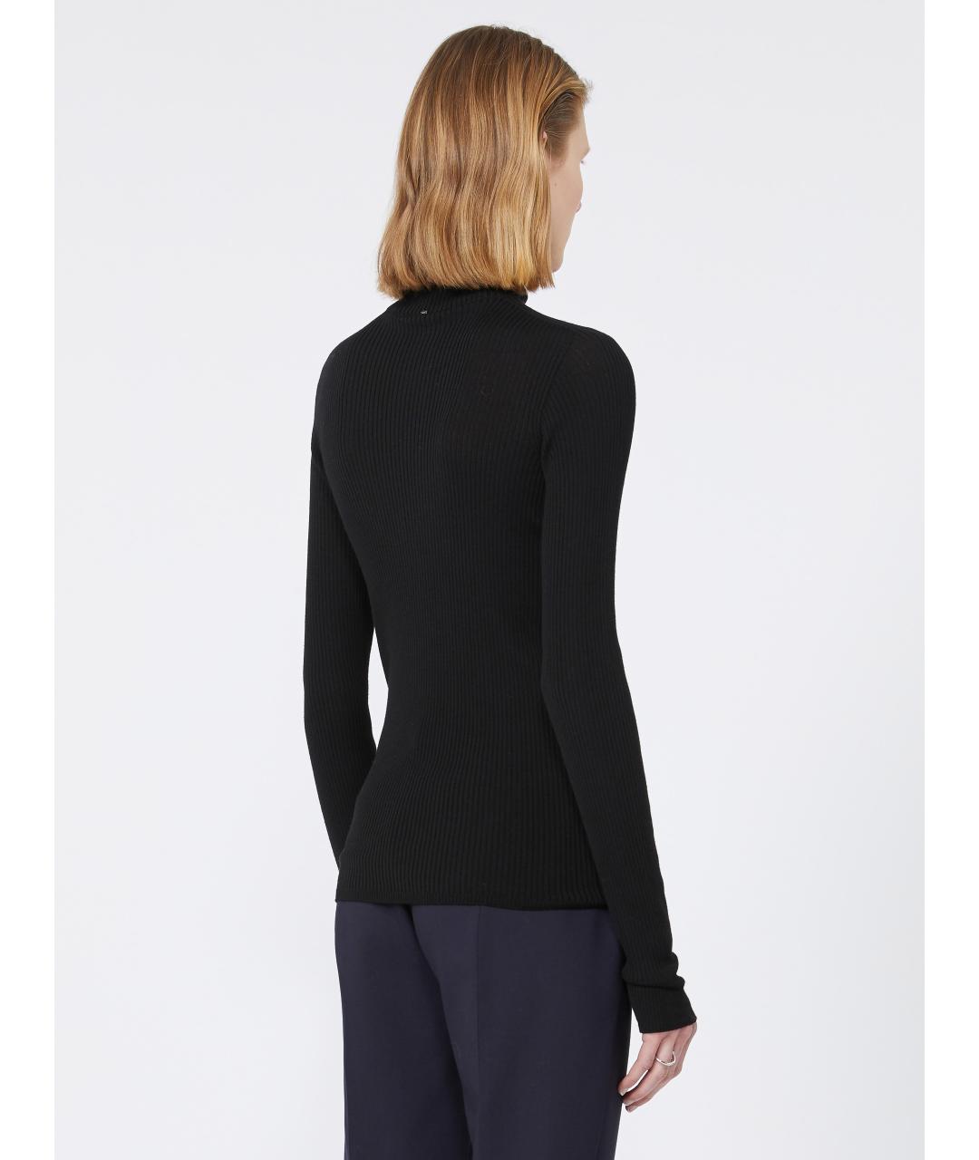 SPORTMAX Черная шерстяная водолазка, фото 4