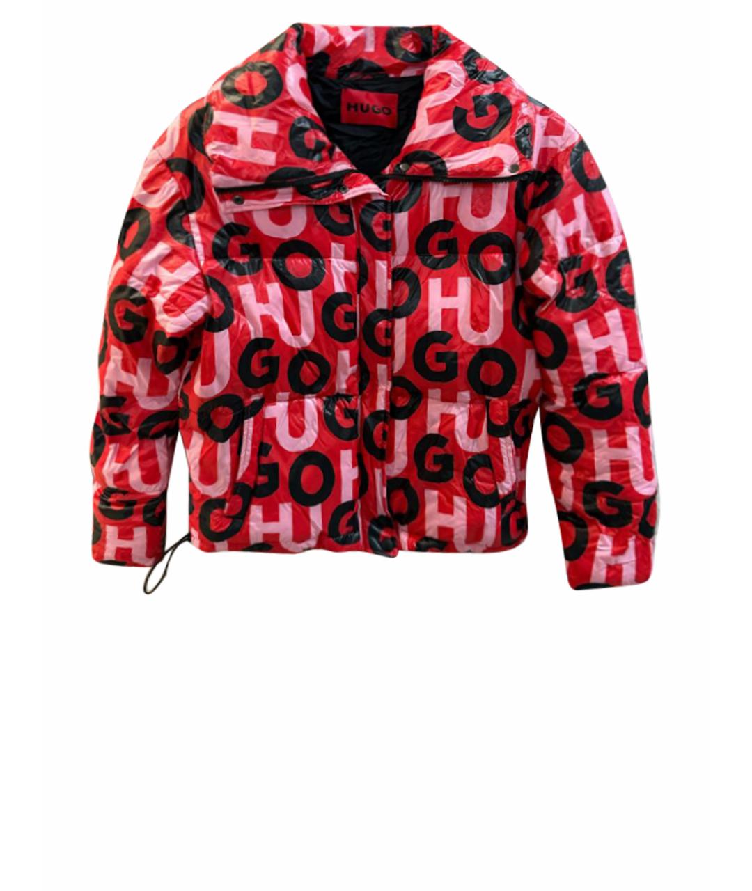 HUGO BOSS Красная деним куртка, фото 1