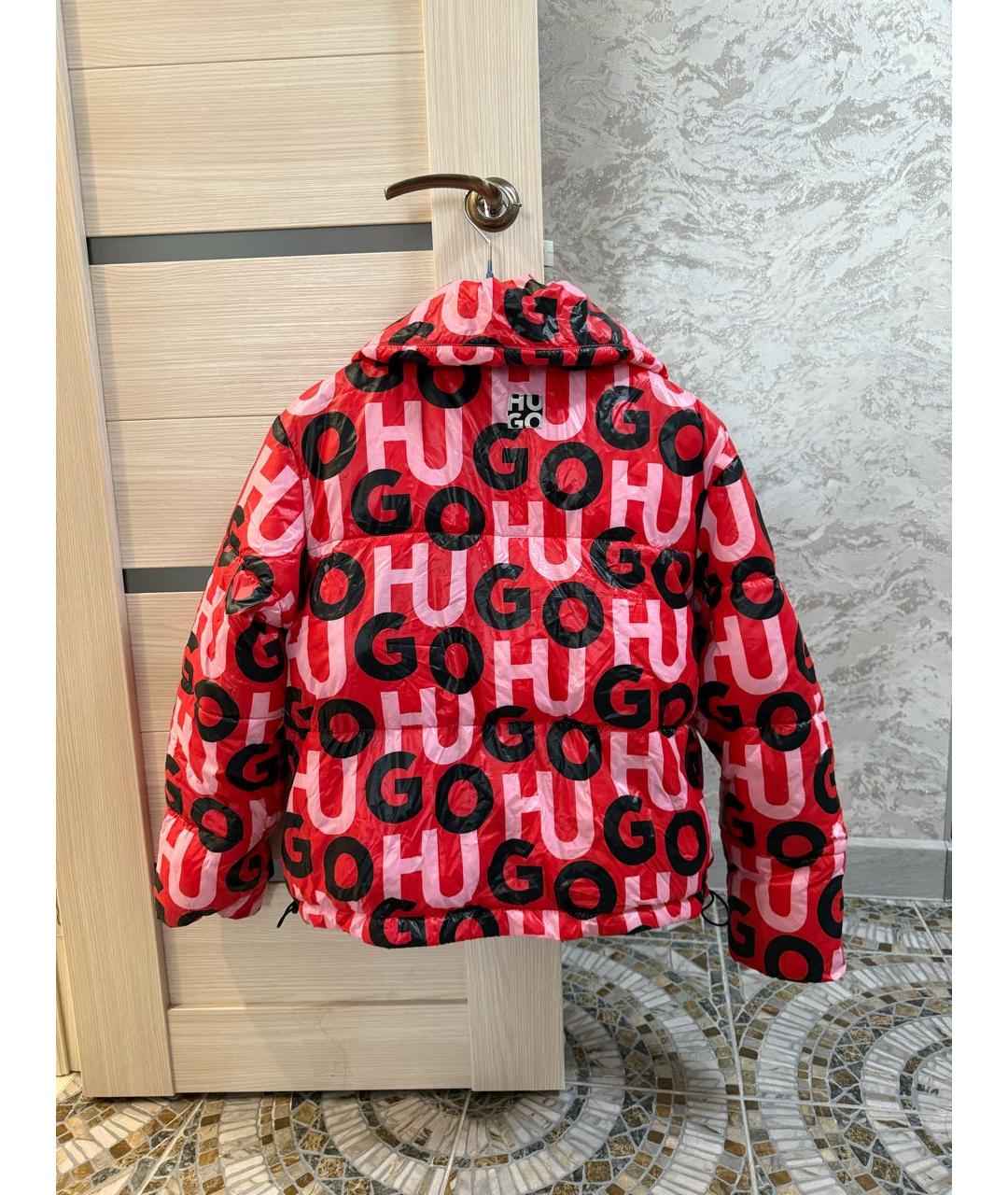 HUGO BOSS Красная деним куртка, фото 2