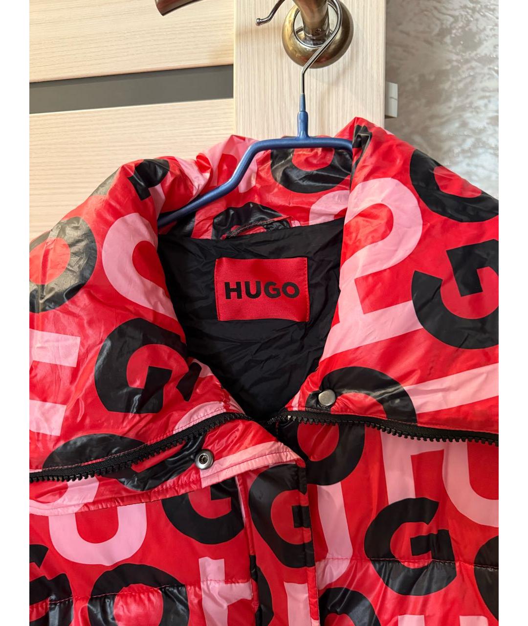 HUGO BOSS Красная деним куртка, фото 4