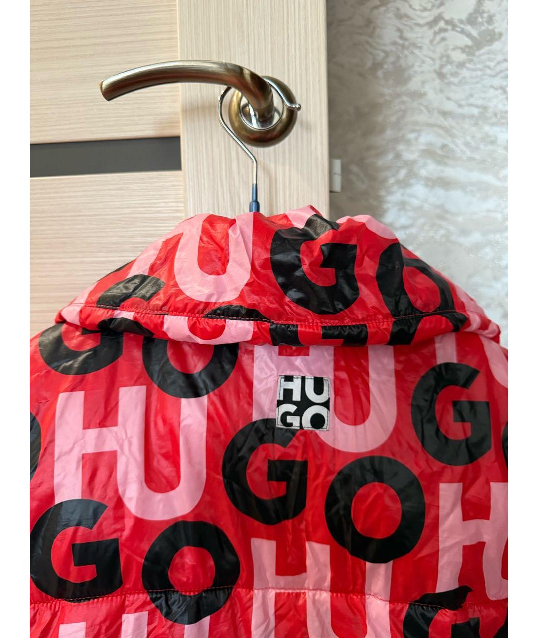 HUGO BOSS Красная деним куртка, фото 3