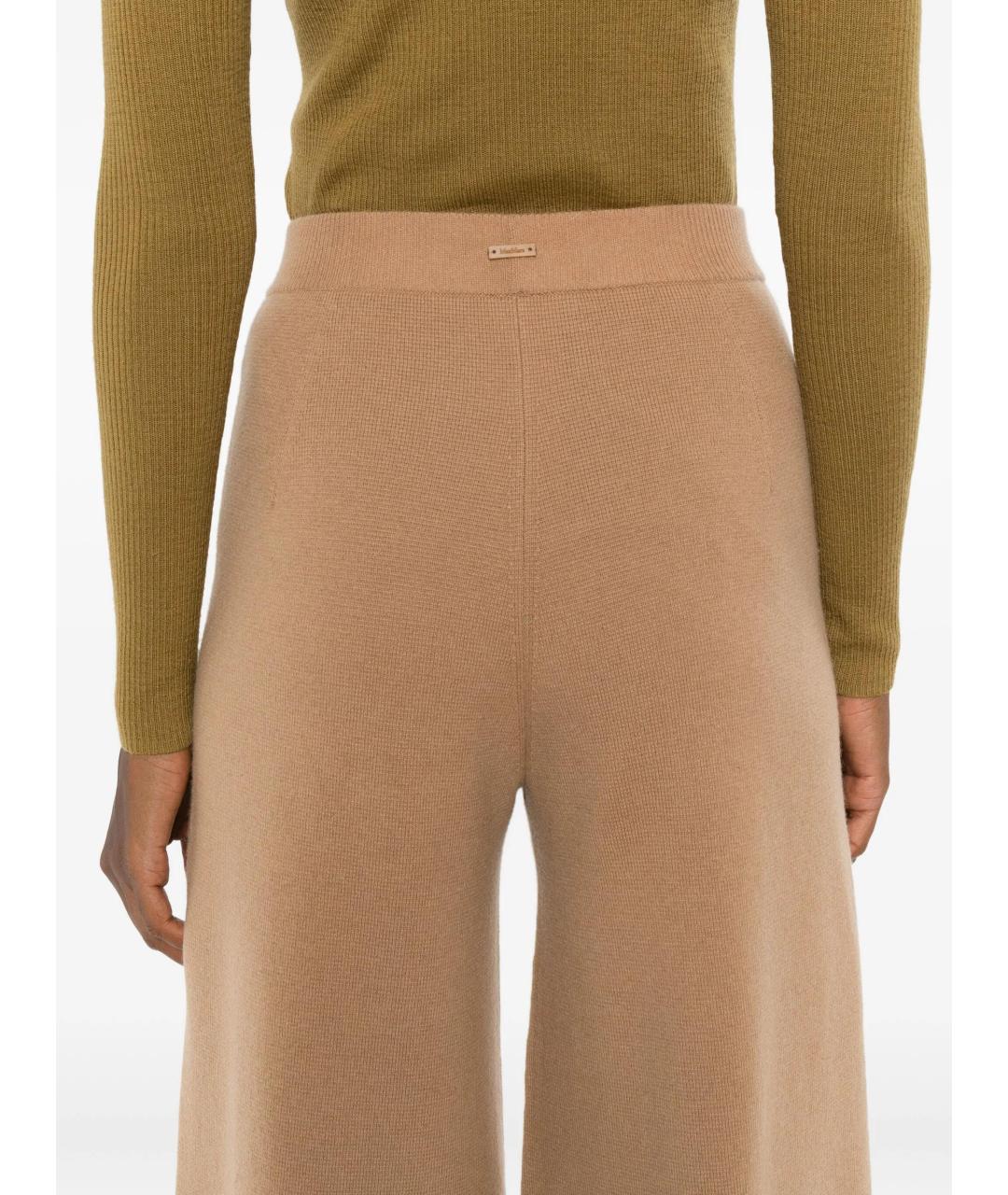 MAX MARA Бежевые брюки широкие, фото 5