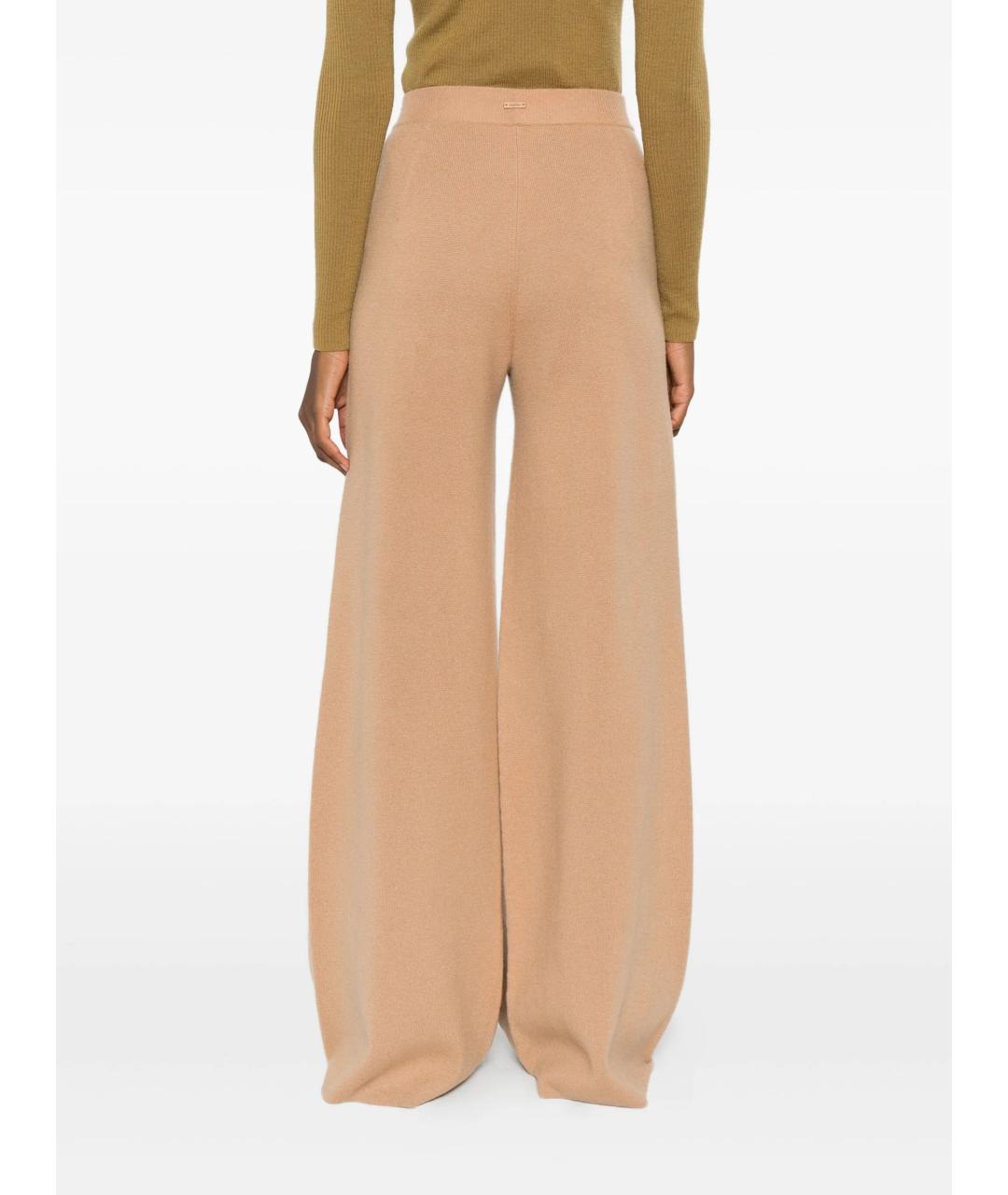 MAX MARA Бежевые брюки широкие, фото 4