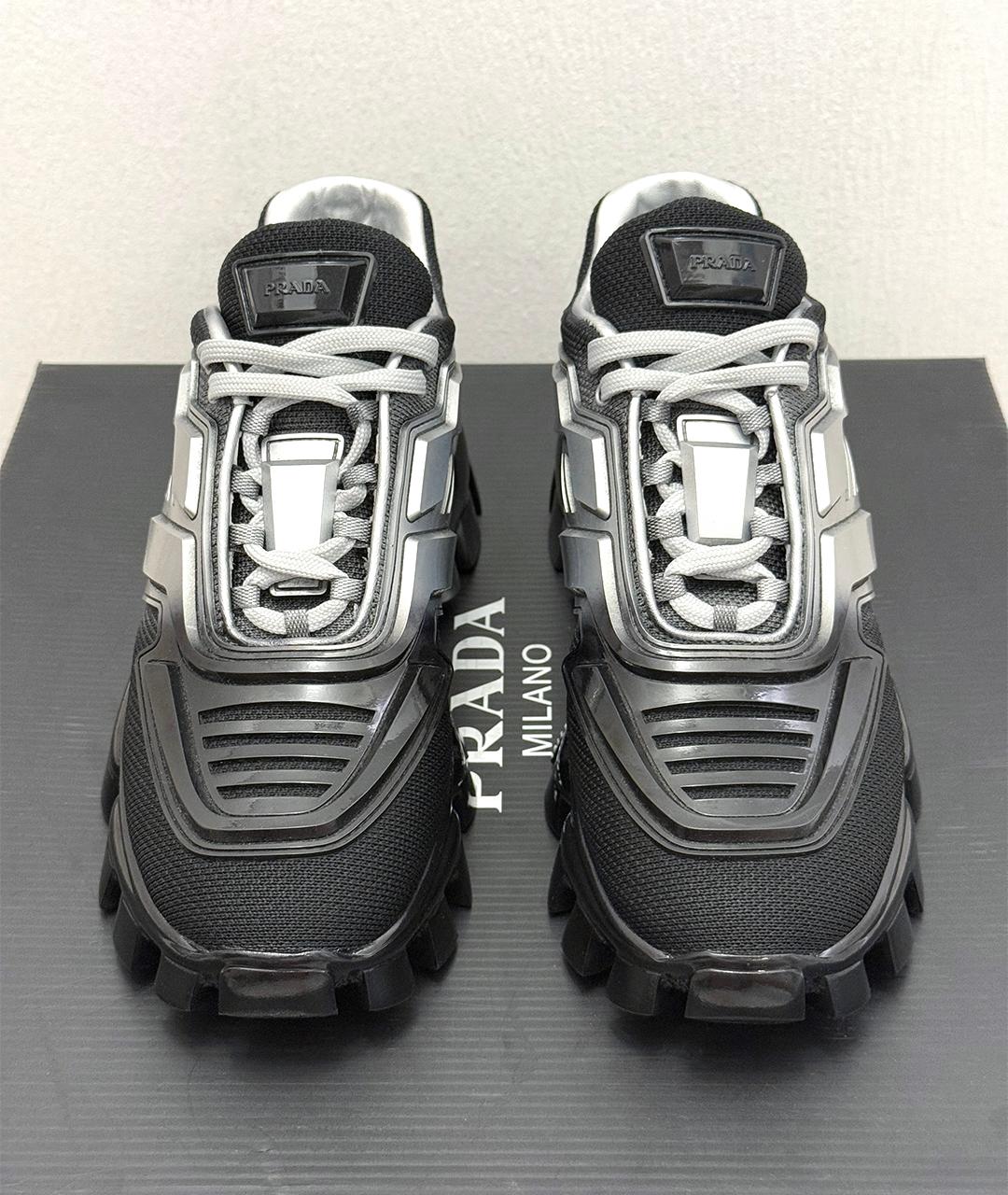 PRADA Черные кроссовки, фото 4