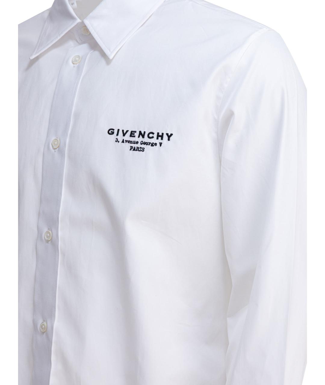 GIVENCHY Белая хлопковая кэжуал рубашка, фото 4