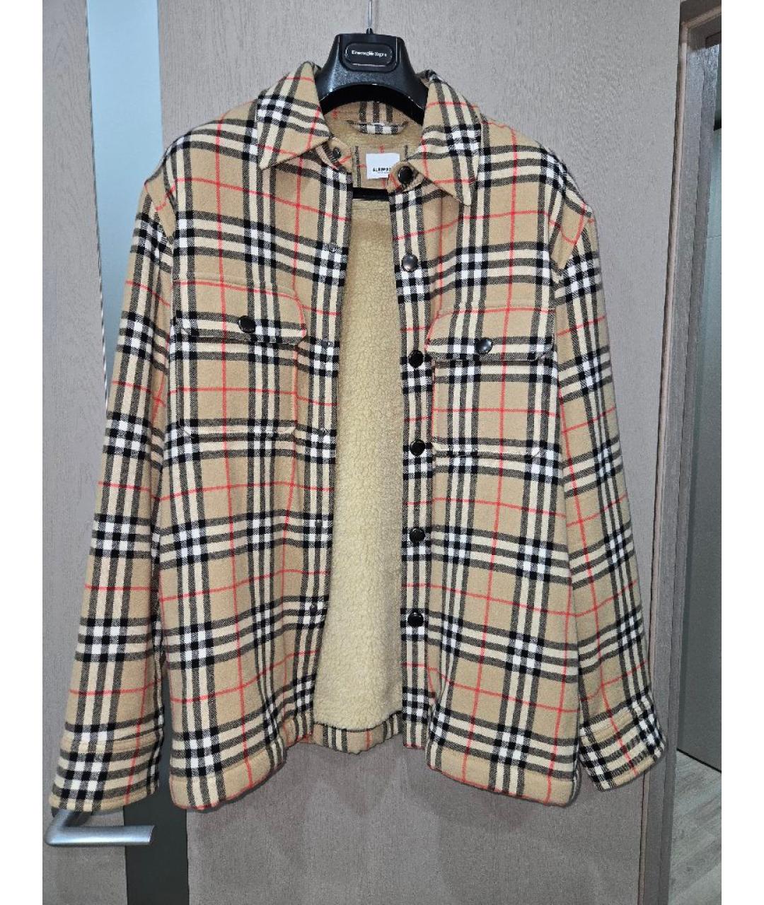 BURBERRY Коричневая кашемировая куртка, фото 6