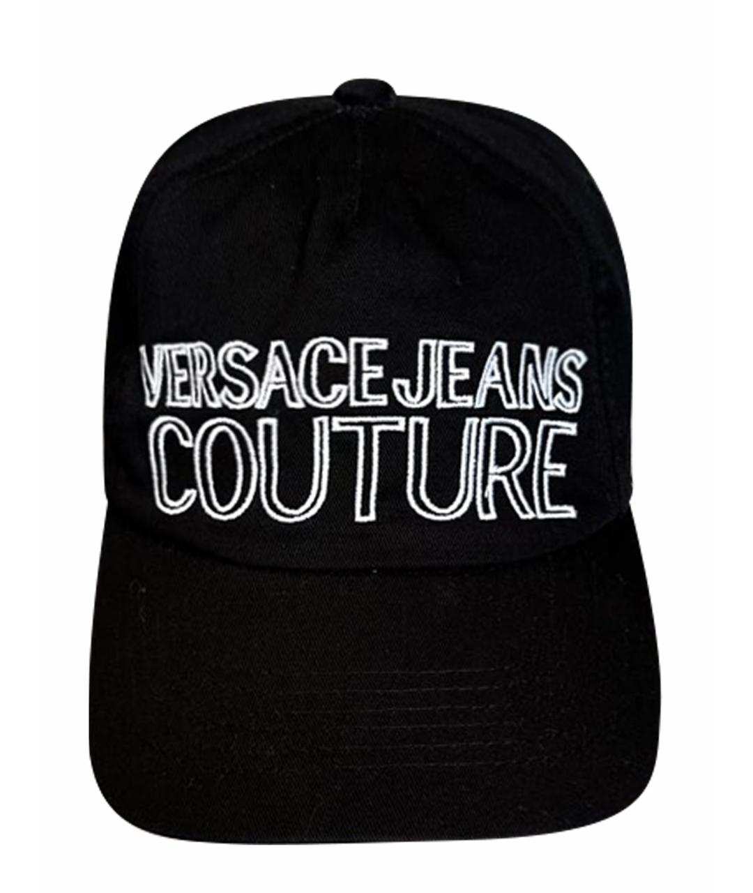 VERSACE JEANS COUTURE Черная хлопковая кепка/бейсболка, фото 1