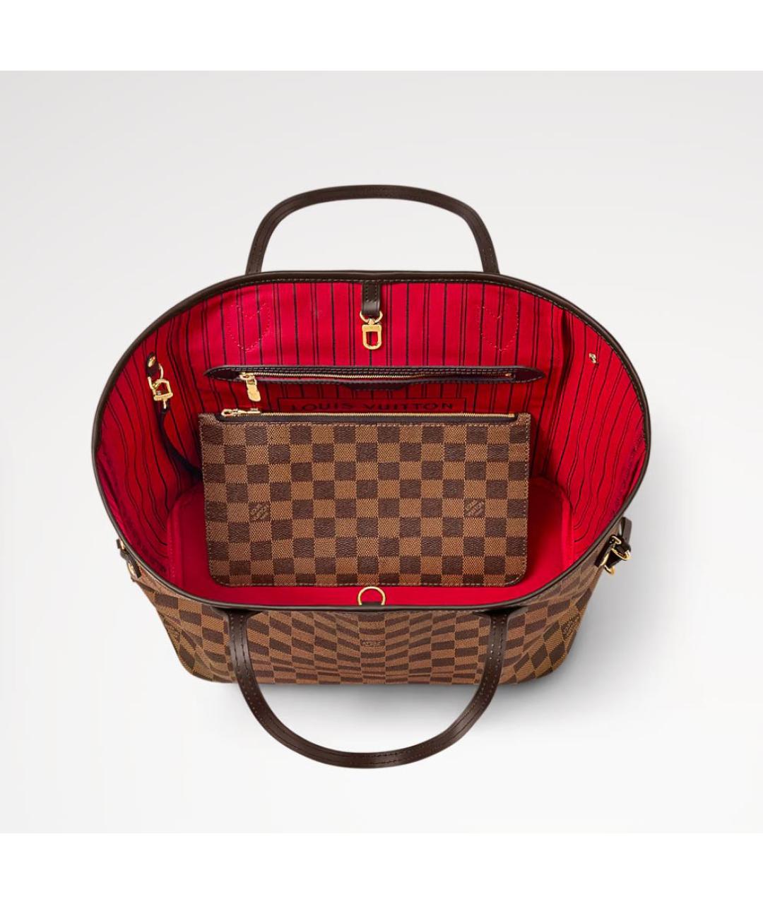 LOUIS VUITTON Коричневая сумка тоут, фото 3