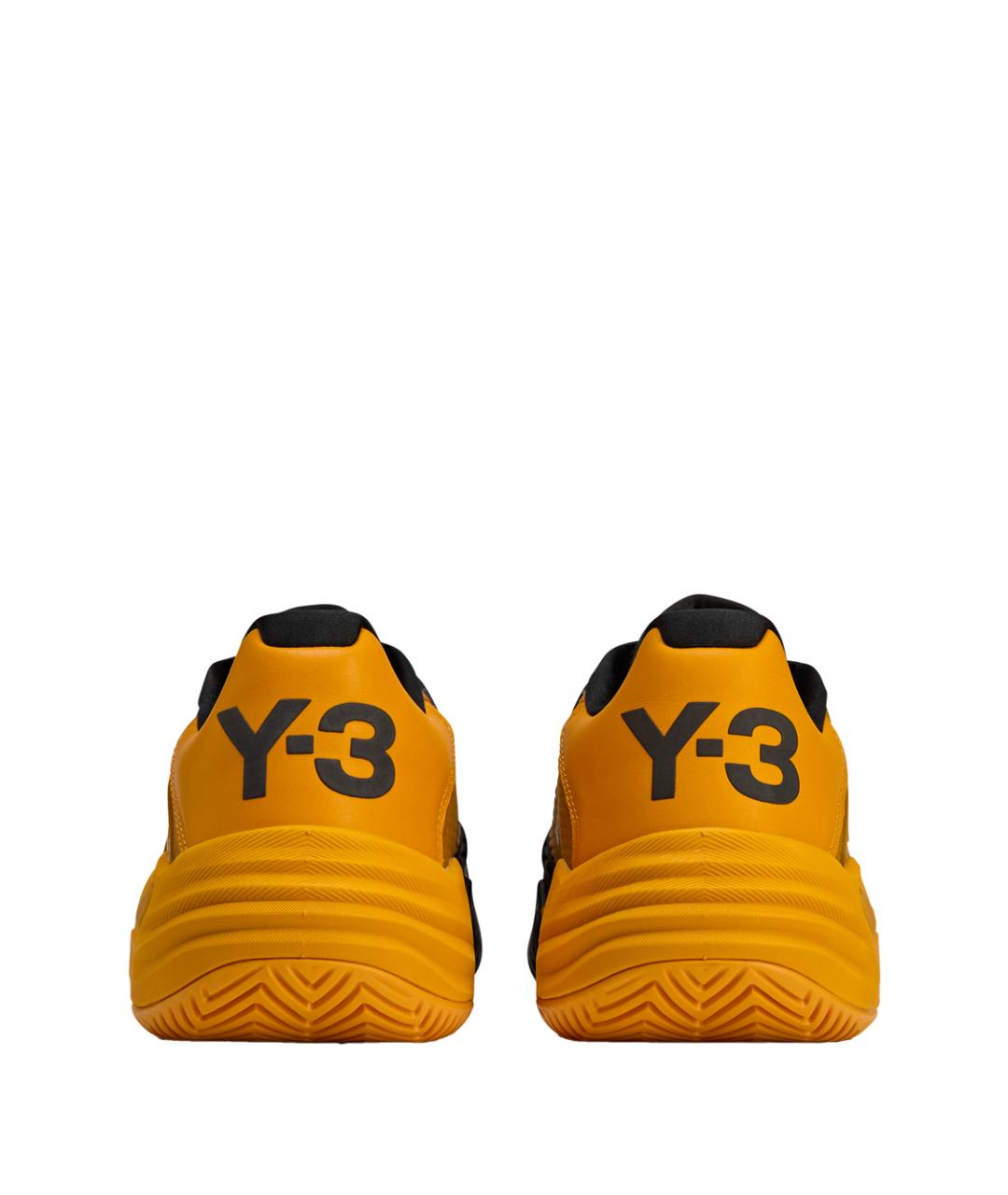 Y-3 Желтые синтетические низкие кроссовки / кеды, фото 3