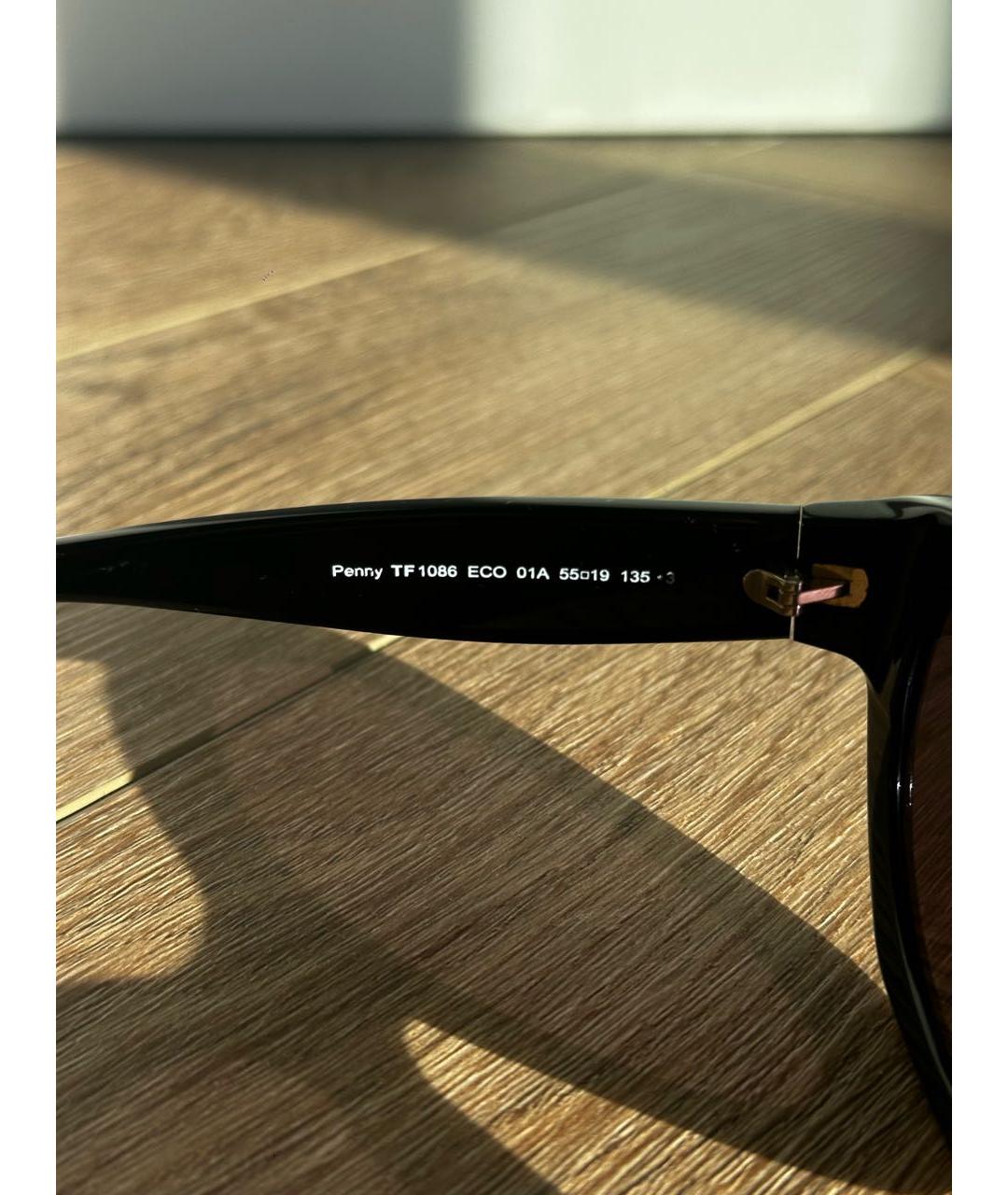 TOM FORD Черные пластиковые солнцезащитные очки, фото 5