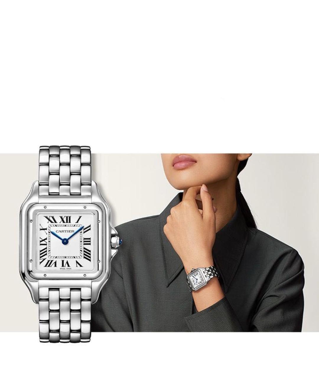 CARTIER Серебряные часы, фото 4