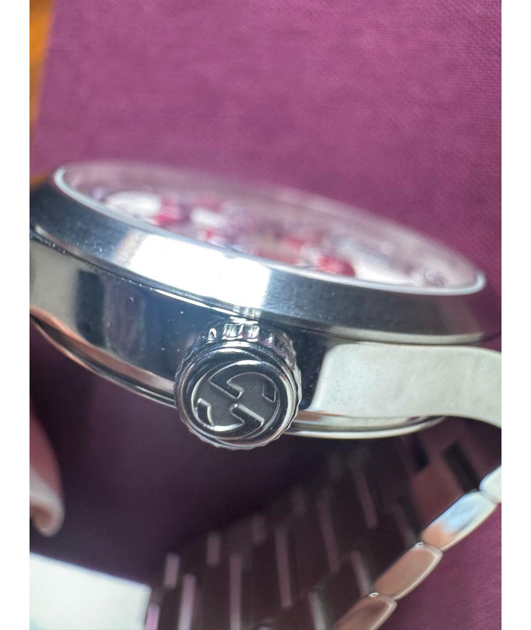 GUCCI Серебряные стальные часы, фото 7