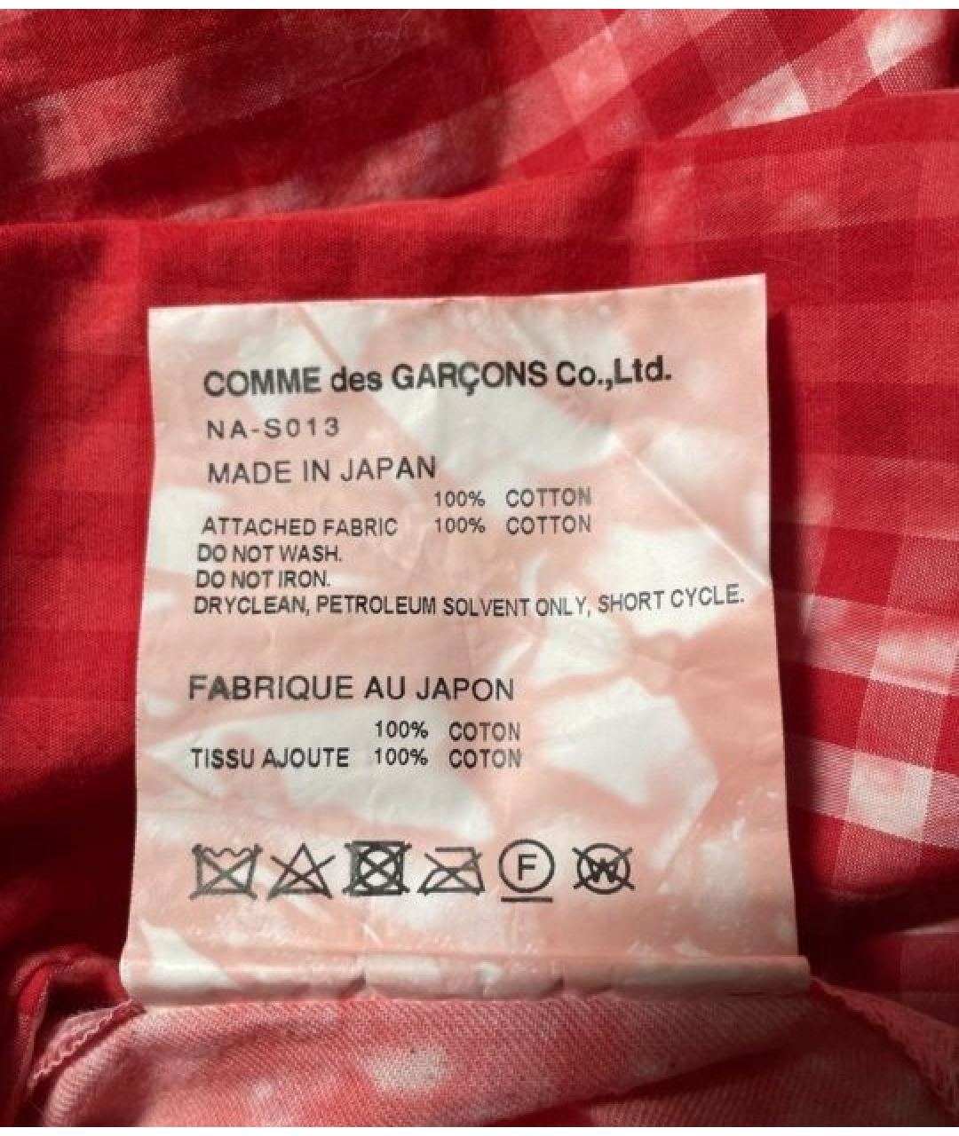 COMME DES GARÇONS Красная хлопковая юбка макси, фото 7