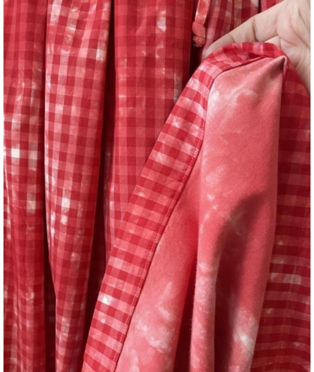 COMME DES GARÇONS Красная хлопковая юбка макси, фото 6