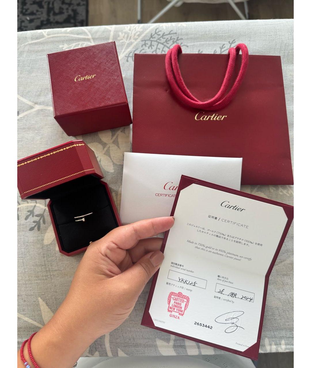 CARTIER Белое кольцо из белого золота, фото 3
