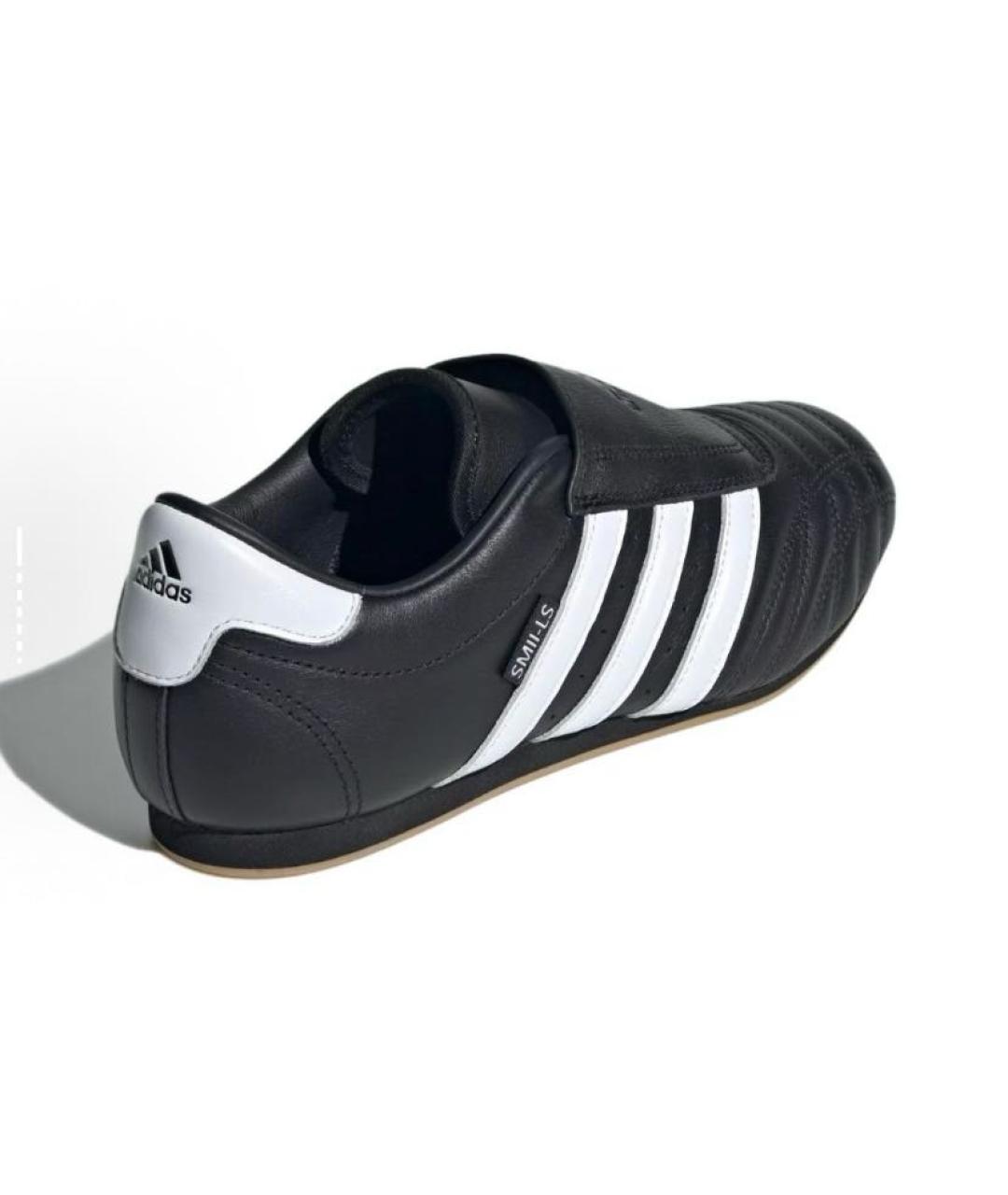 ADIDAS Черные кожаные кроссовки, фото 4