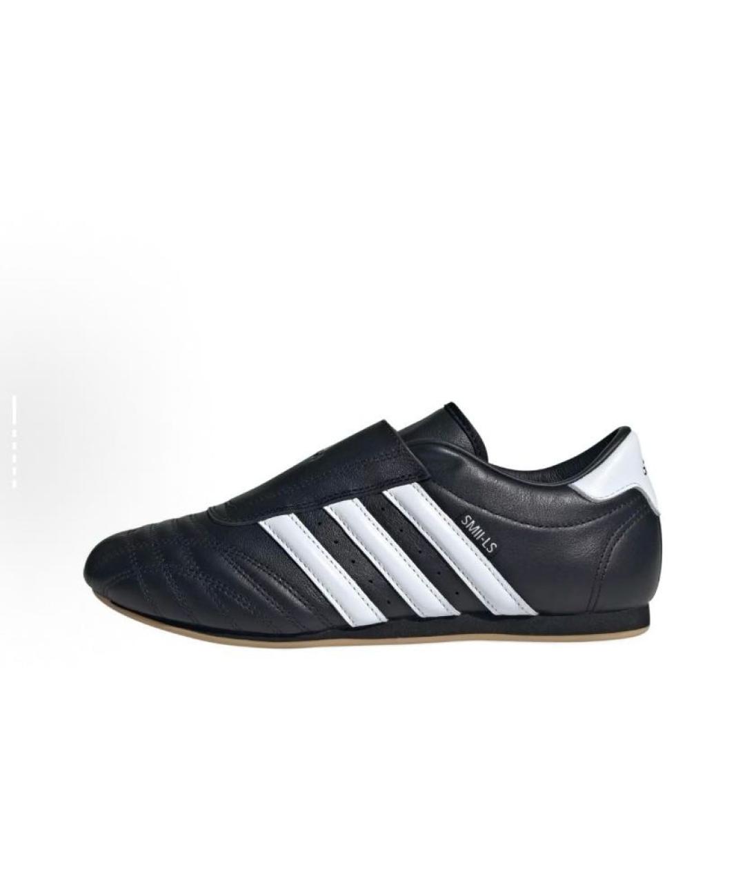 ADIDAS Черные кожаные кроссовки, фото 2