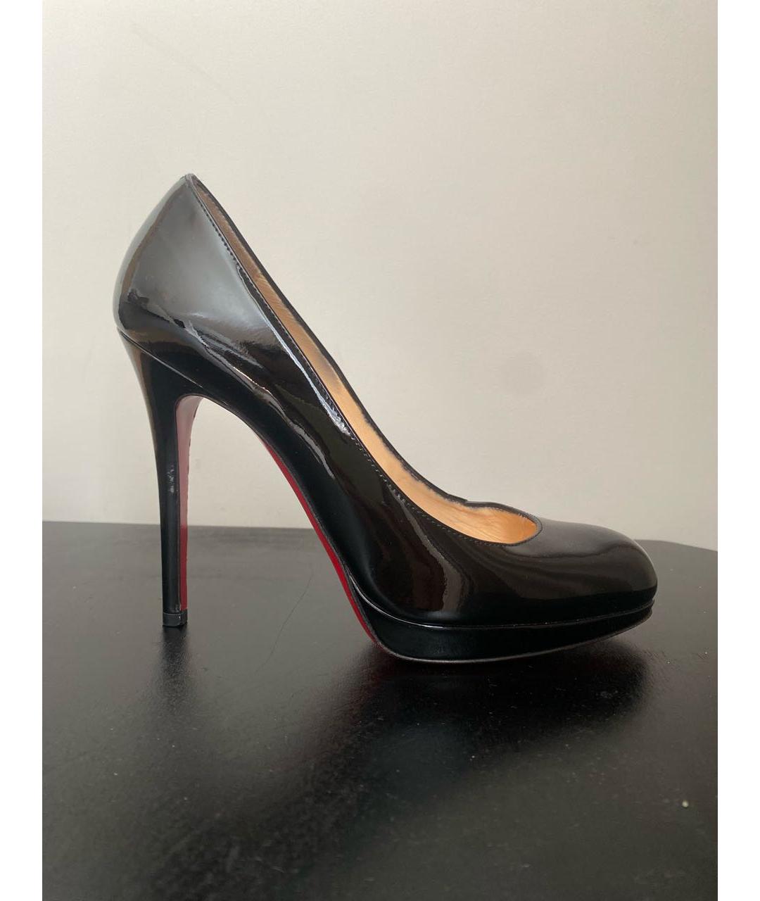 CHRISTIAN LOUBOUTIN Черные туфли из лакированной кожи, фото 9
