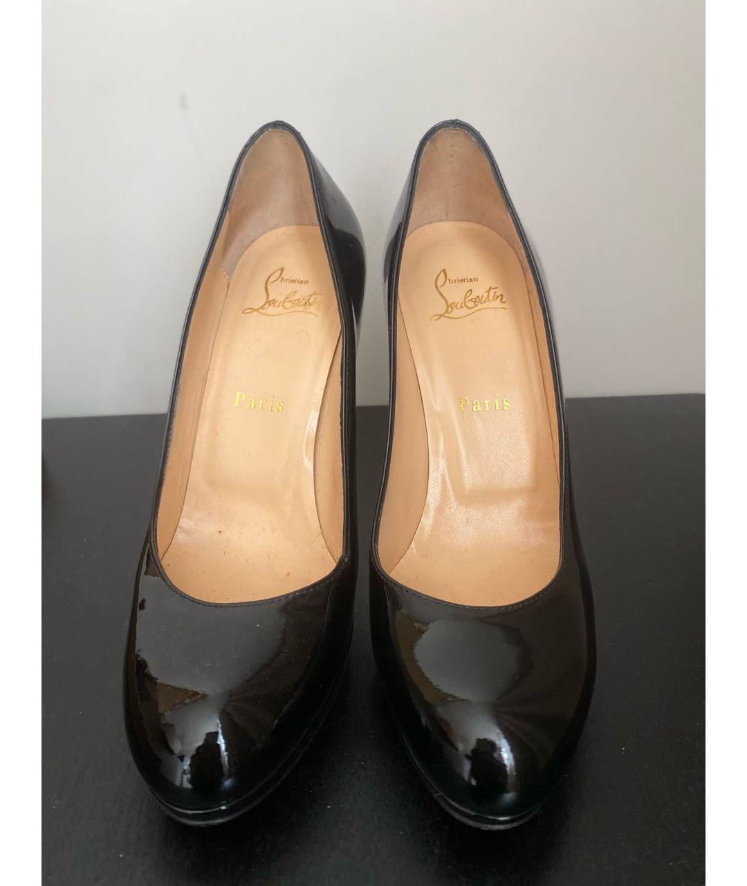 CHRISTIAN LOUBOUTIN Черные туфли из лакированной кожи, фото 2