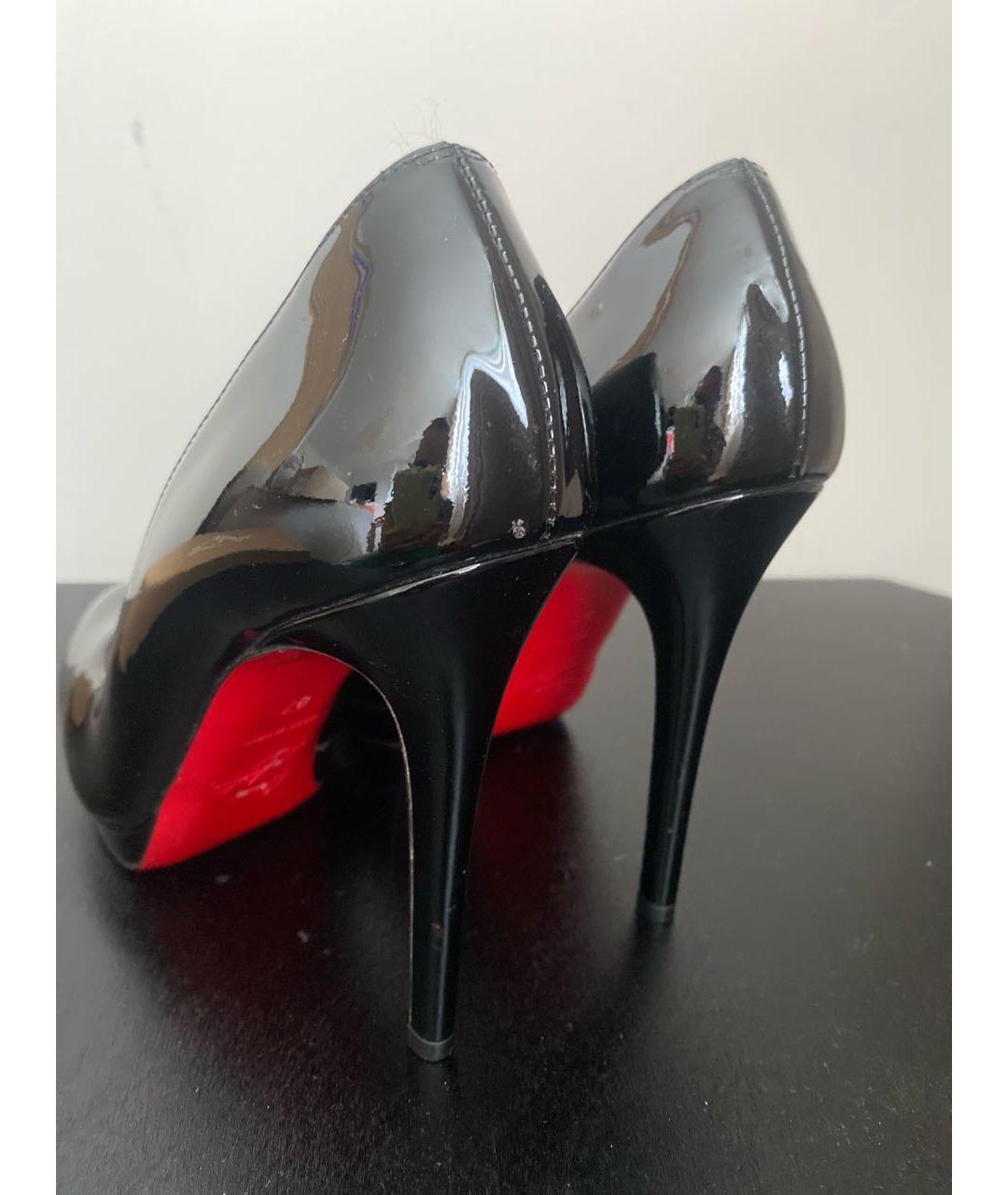 CHRISTIAN LOUBOUTIN Черные туфли из лакированной кожи, фото 4