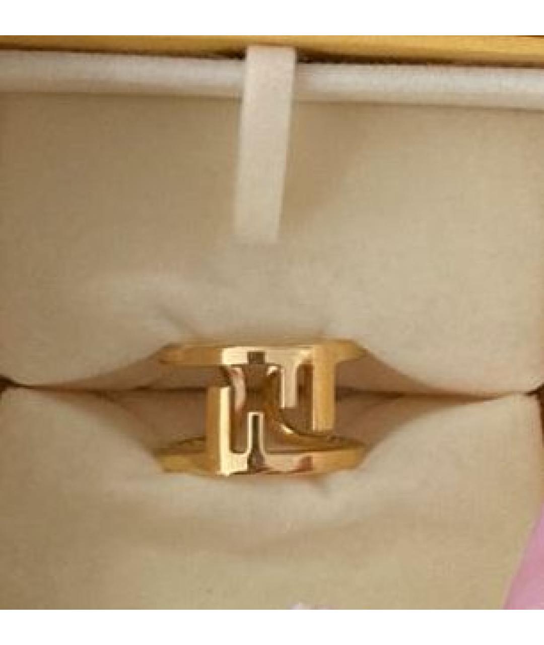 FENDI Золотое латунное кольцо, фото 2