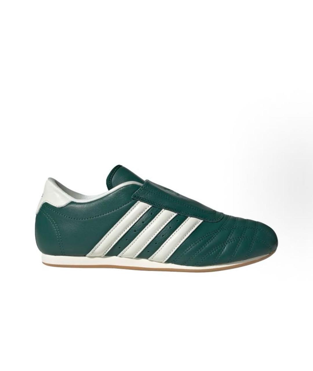 ADIDAS Зеленые кожаные кроссовки, фото 5