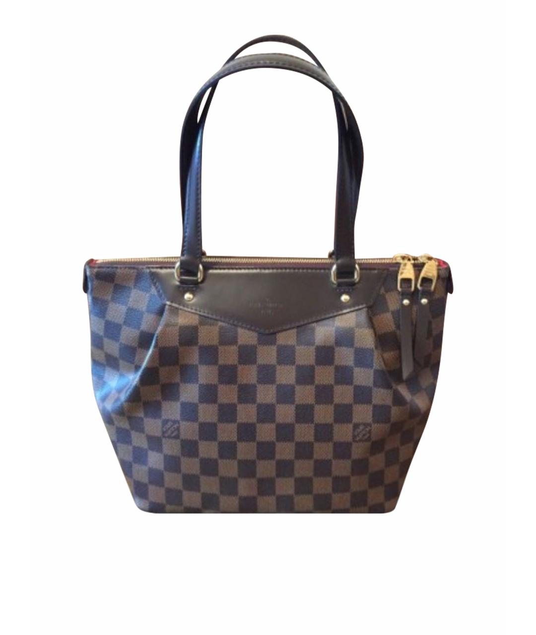 LOUIS VUITTON Коричневая сумка с короткими ручками, фото 1