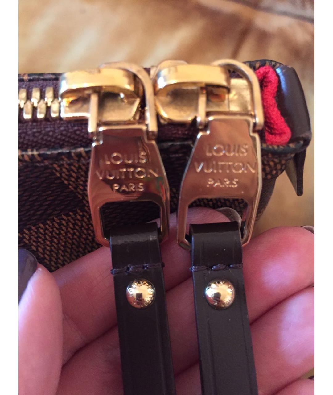 LOUIS VUITTON Коричневая сумка с короткими ручками, фото 5