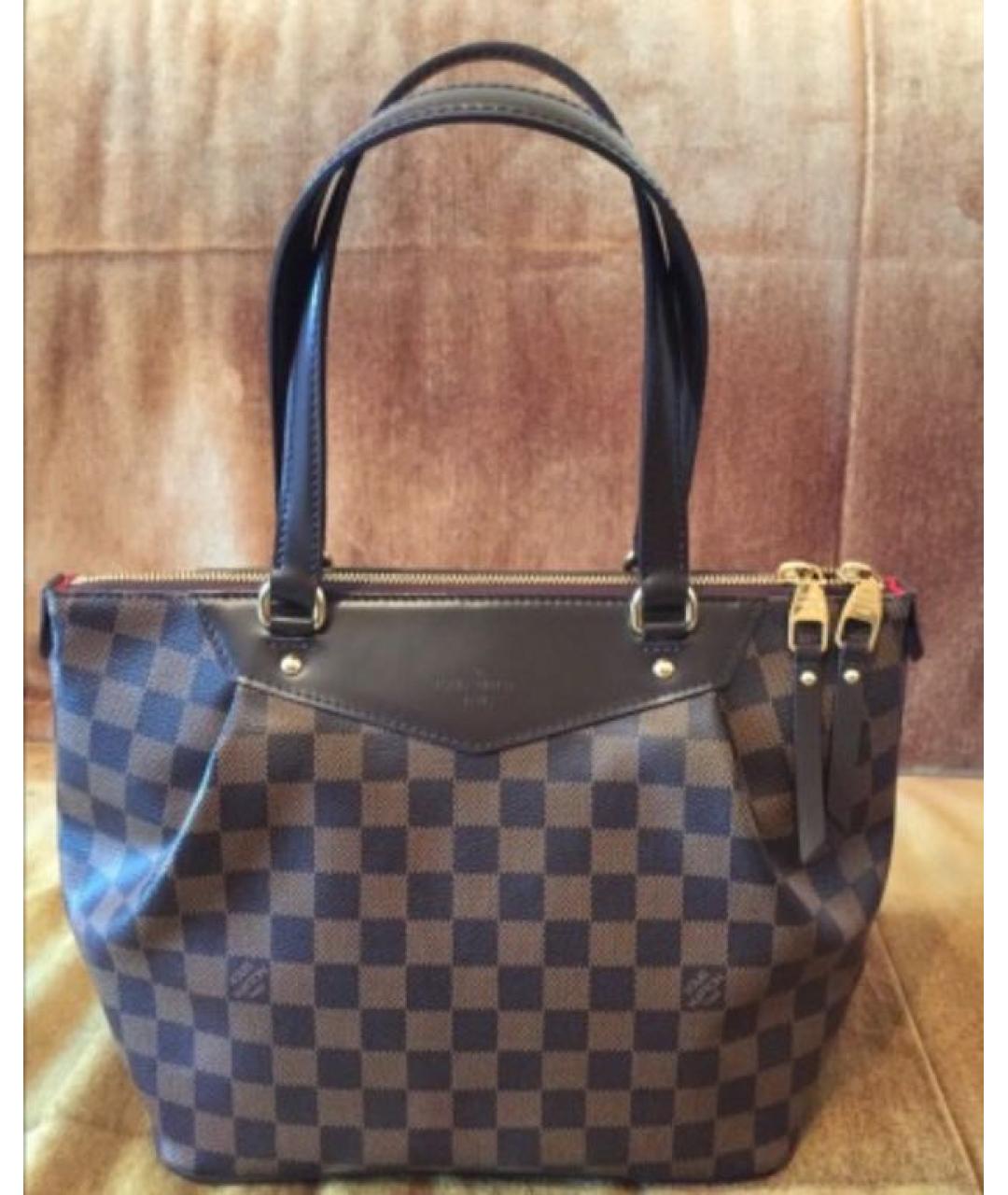 LOUIS VUITTON Коричневая сумка с короткими ручками, фото 8