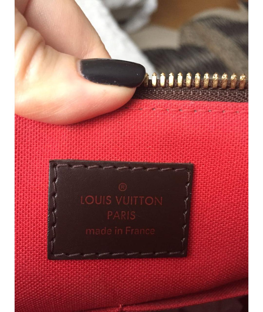 LOUIS VUITTON Коричневая сумка с короткими ручками, фото 4