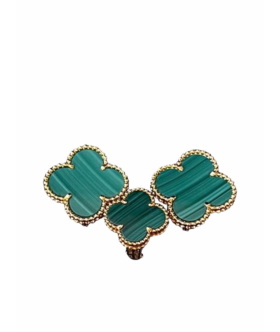 VAN CLEEF & ARPELS Зеленый комплект из белого золота, фото 1