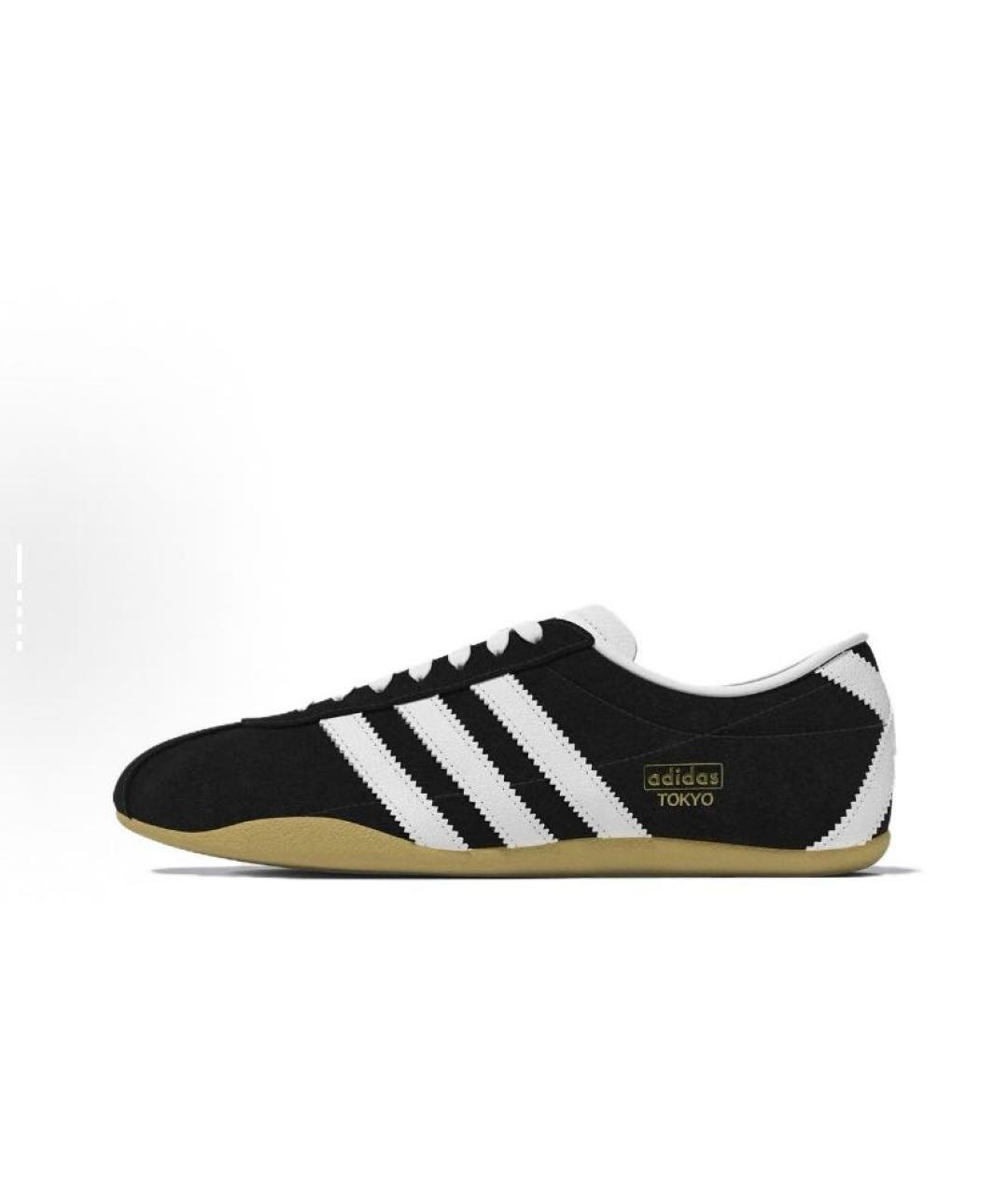 ADIDAS Черные замшевые кроссовки, фото 2