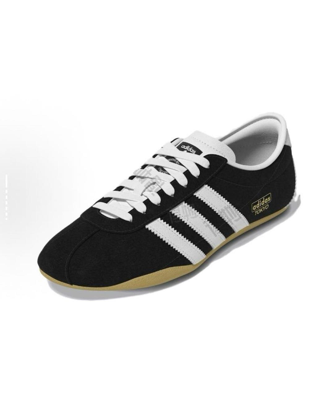 ADIDAS Черные замшевые кроссовки, фото 3