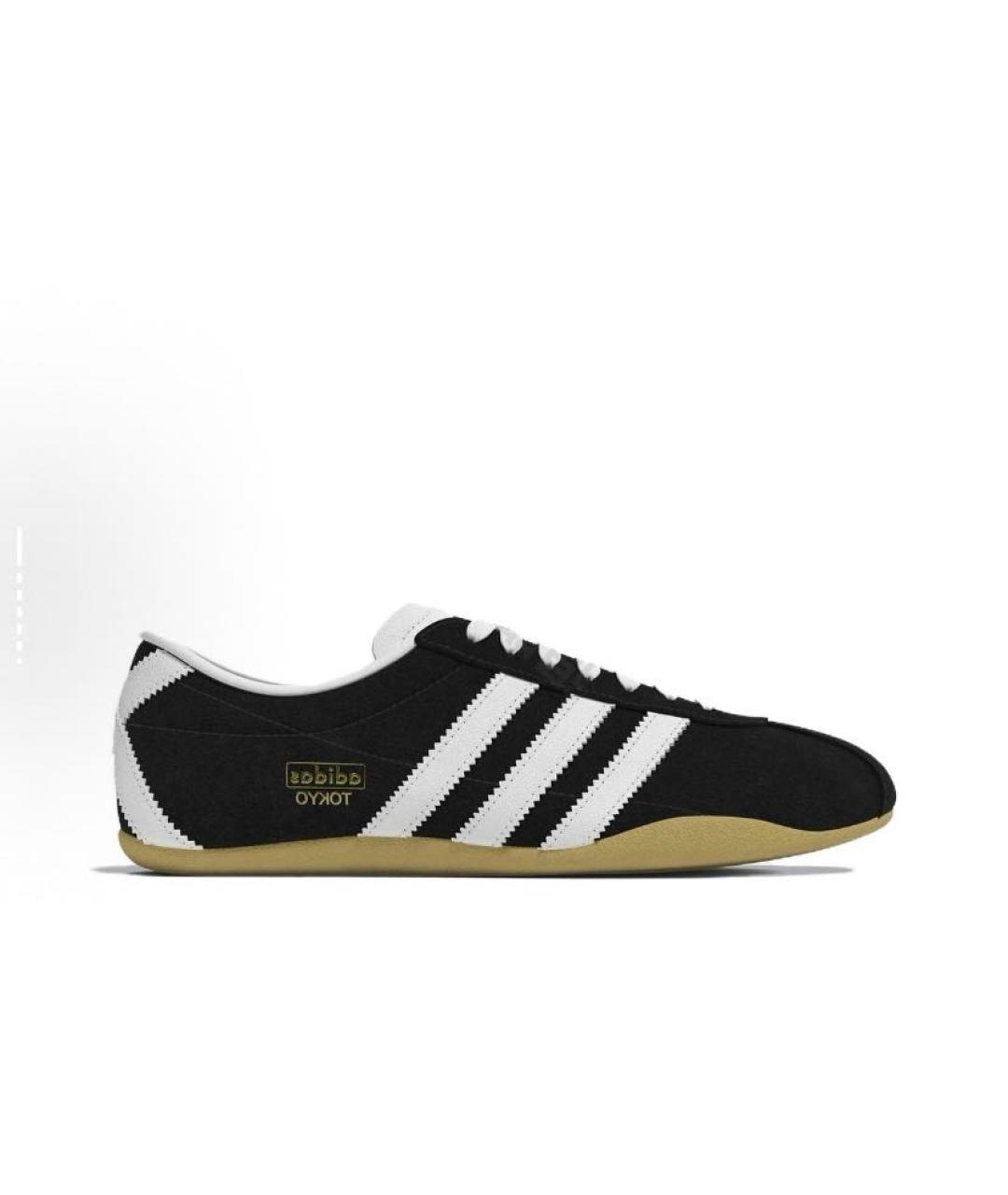 ADIDAS Черные замшевые кроссовки, фото 6
