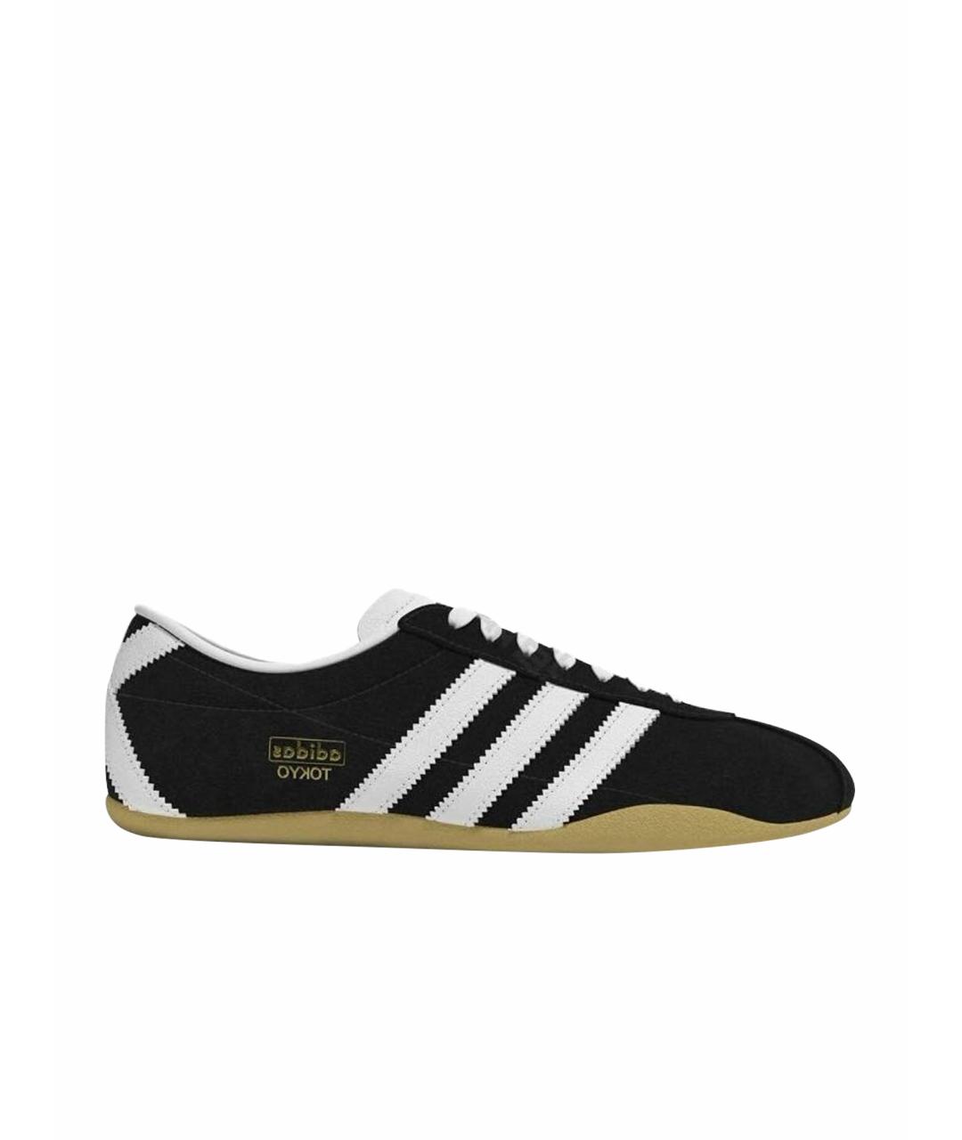 ADIDAS Черные замшевые кроссовки, фото 1