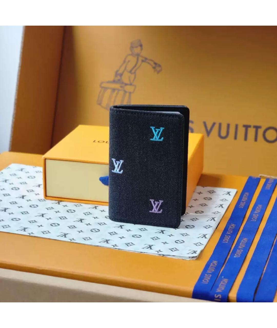 LOUIS VUITTON Черный кардхолдер, фото 2