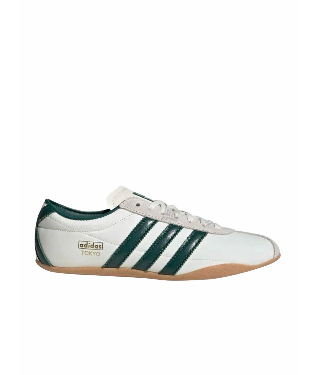 ADIDAS Белые кожаные кроссовки, фото 1
