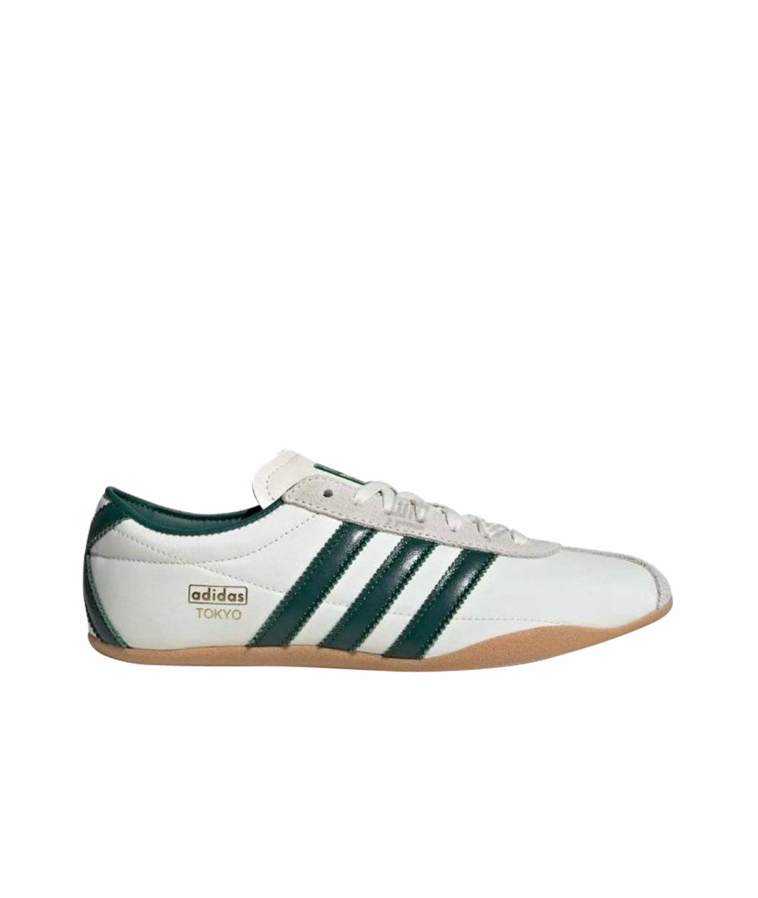 ADIDAS Белые кожаные кроссовки, фото 6