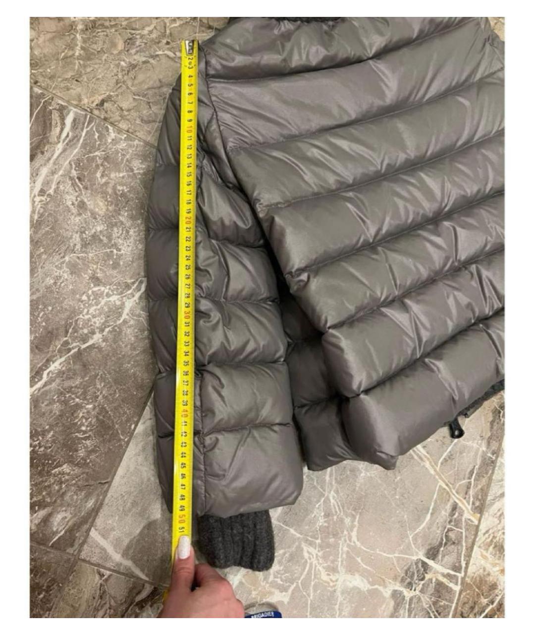 MONCLER Антрацитовый пуховик, фото 6